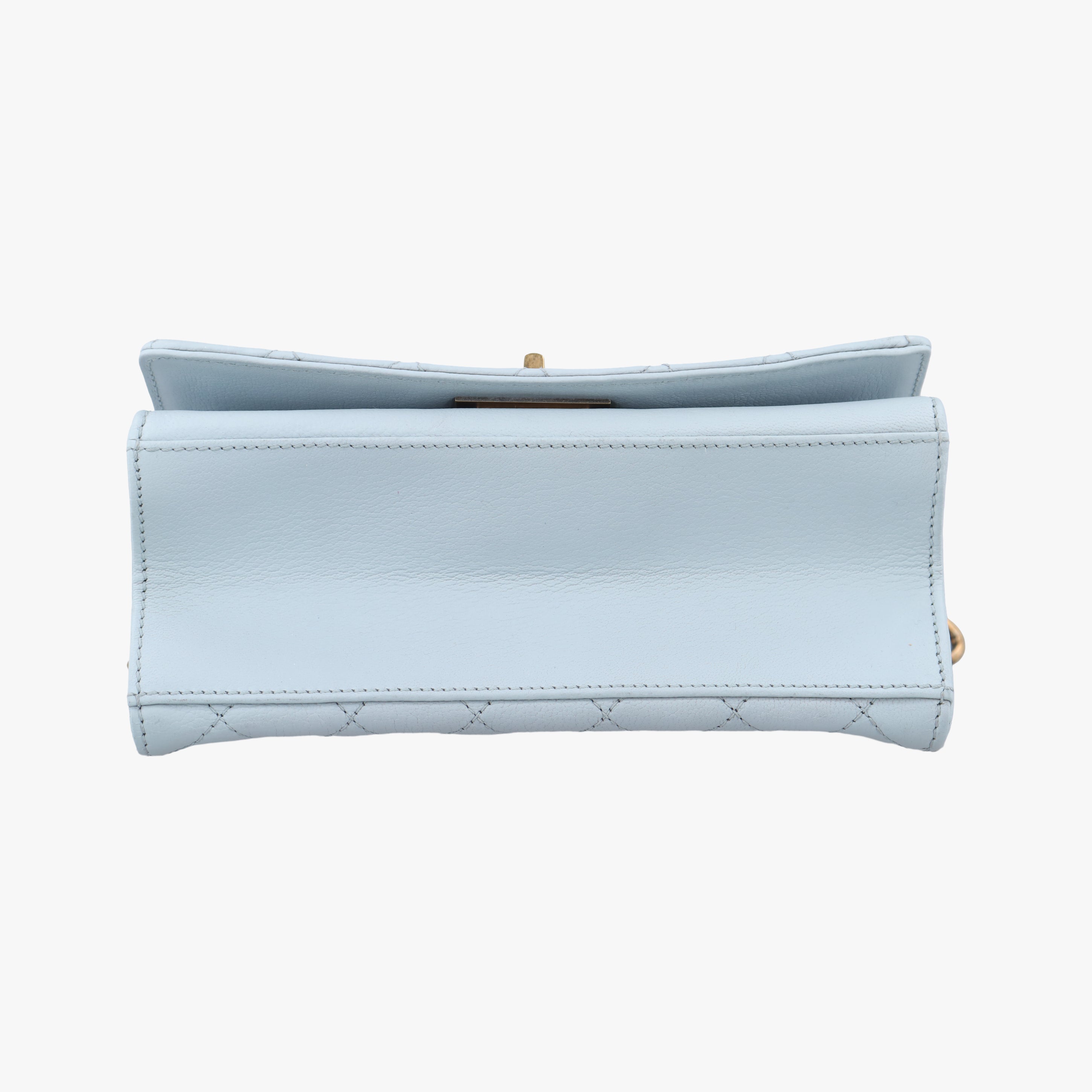 2.55 Rita Matelasse Blue leather A67555 173978952.55マトラッセ ブルー レザー A67555 17397895