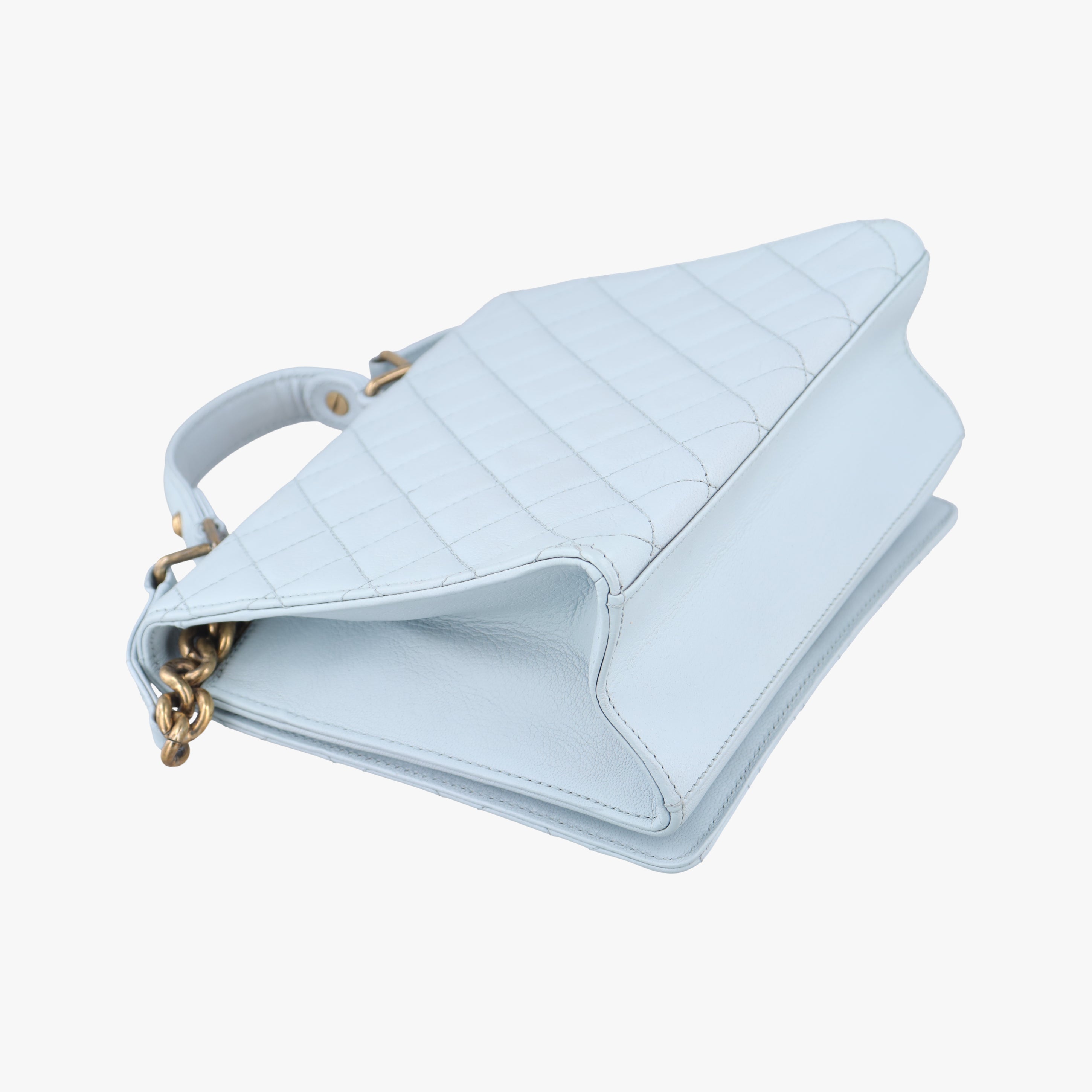 2.55 Rita Matelasse Blue leather A67555 173978952.55マトラッセ ブルー レザー A67555 17397895