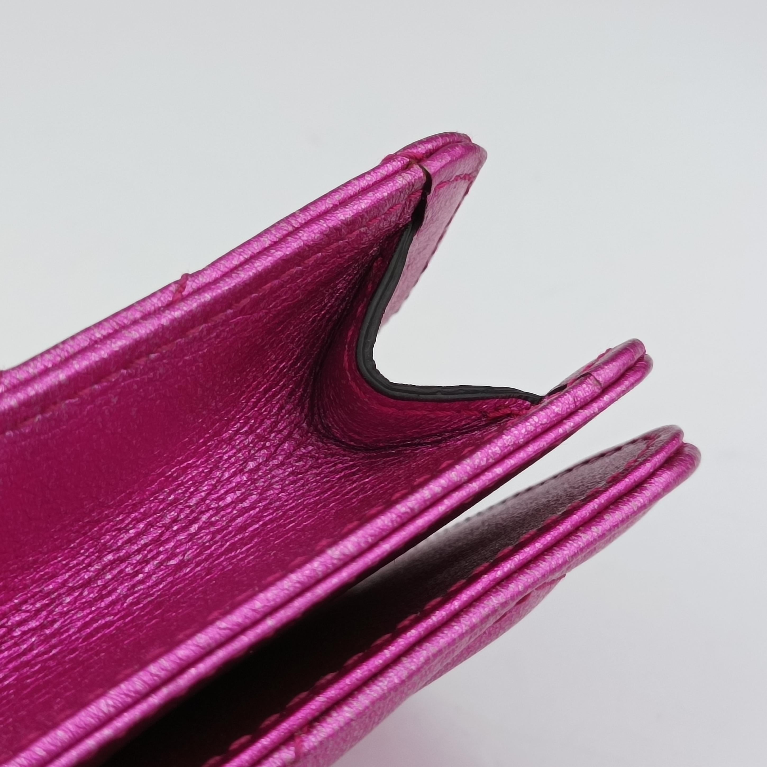 Pochette Heart crystal GG Marmont Pink Leather 549880 ポシェット ハート クリスタル GGマーモント ピンク レザー 549880