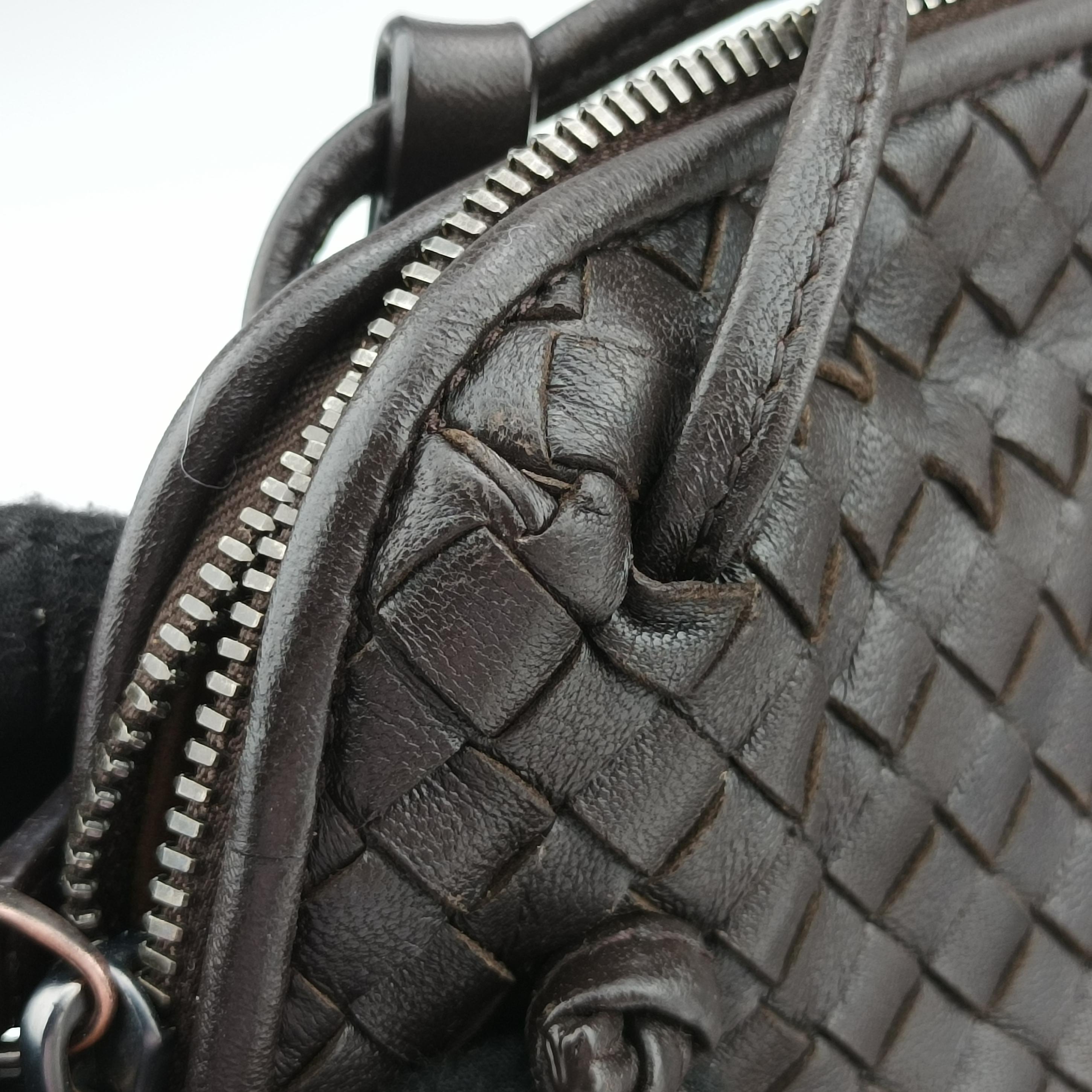 NODINI Intrecciato Brown lambskin B07304029Yノディーニ イントレチャート ブラウン ラムスキン B07304029Y