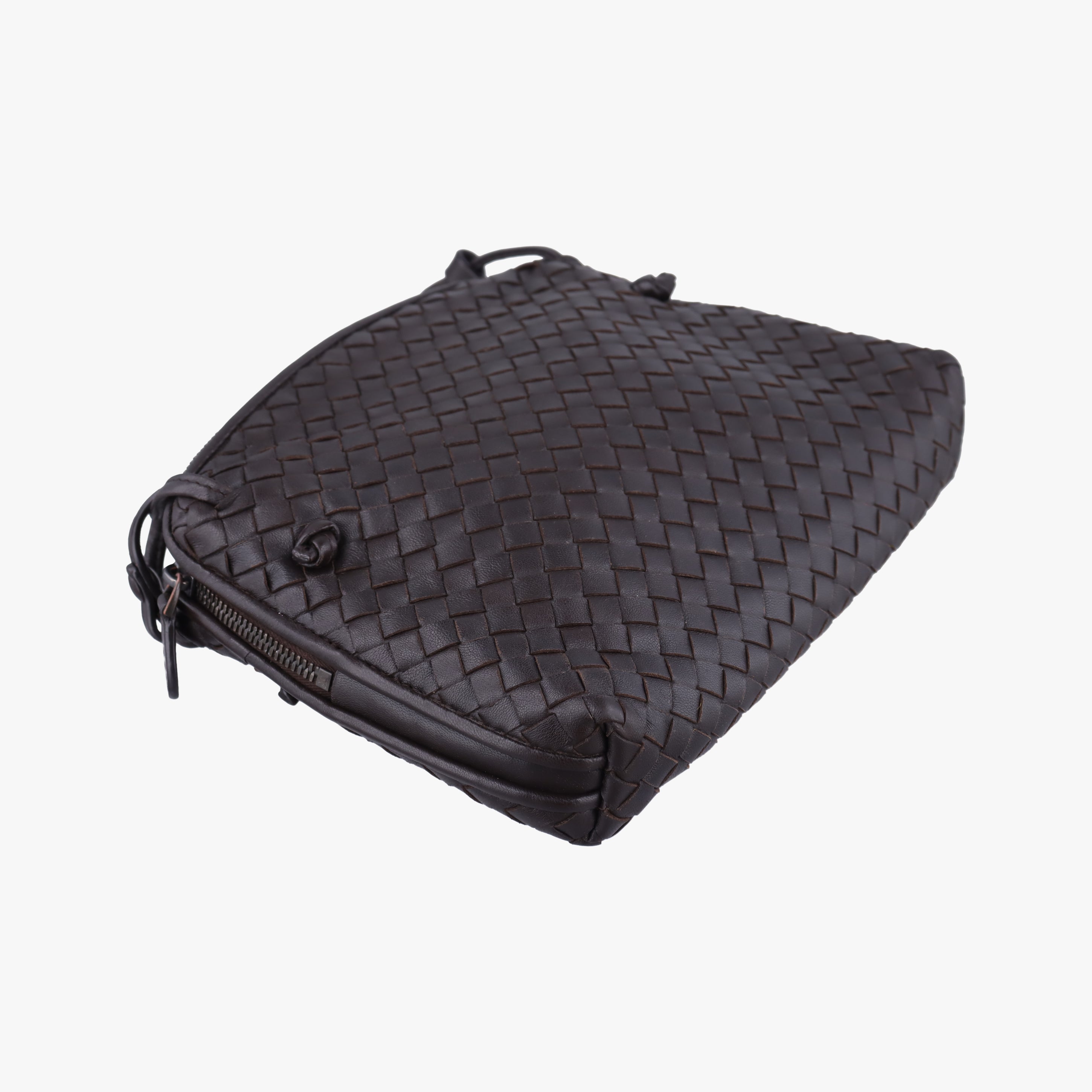 NODINI Intrecciato Brown lambskin B07304029Yノディーニ イントレチャート ブラウン ラムスキン B07304029Y