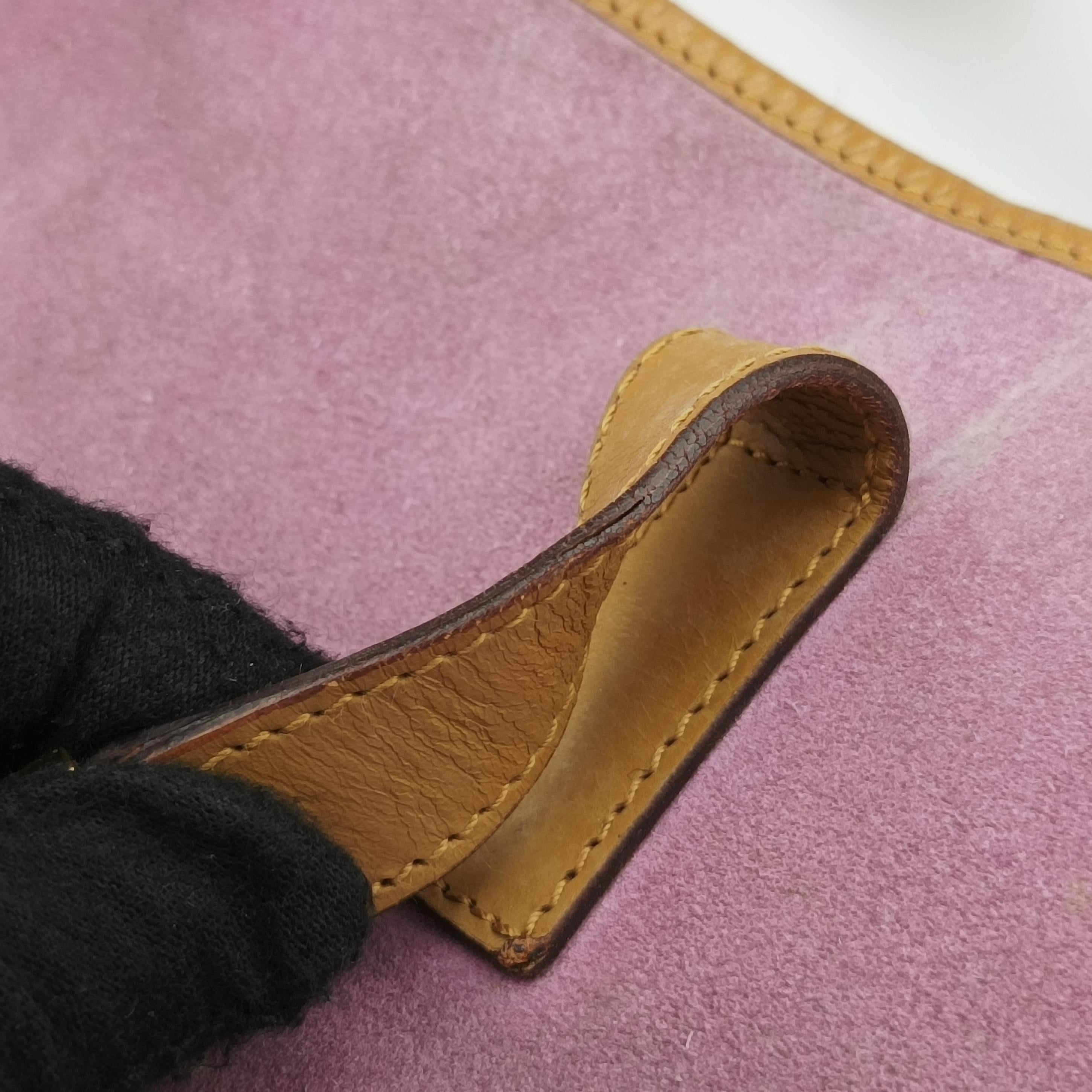 Jackie Pink×beige Suede × leather 001.33 ジャッキー ピンク×ベージュ スエード×レザー 001.33