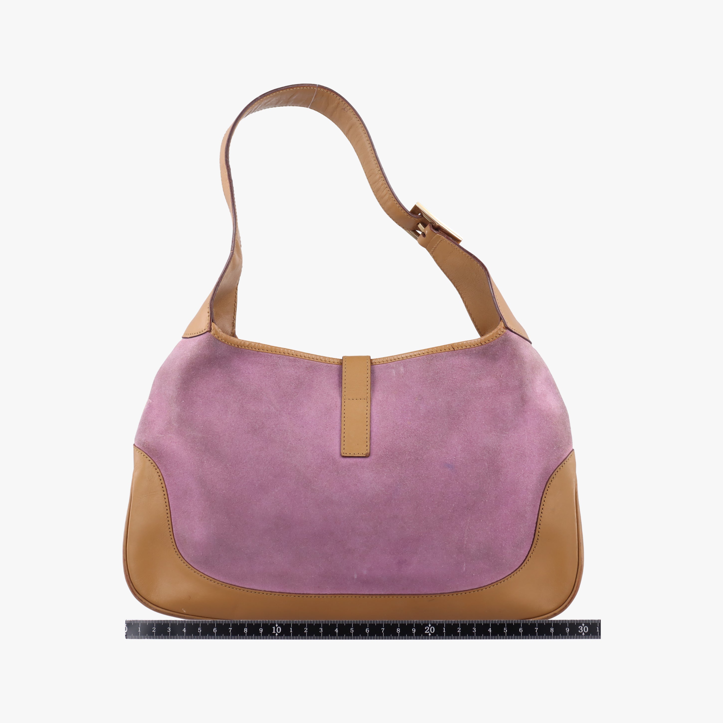 Jackie Pink×beige Suede × leather 001.33 ジャッキー ピンク×ベージュ スエード×レザー 001.33