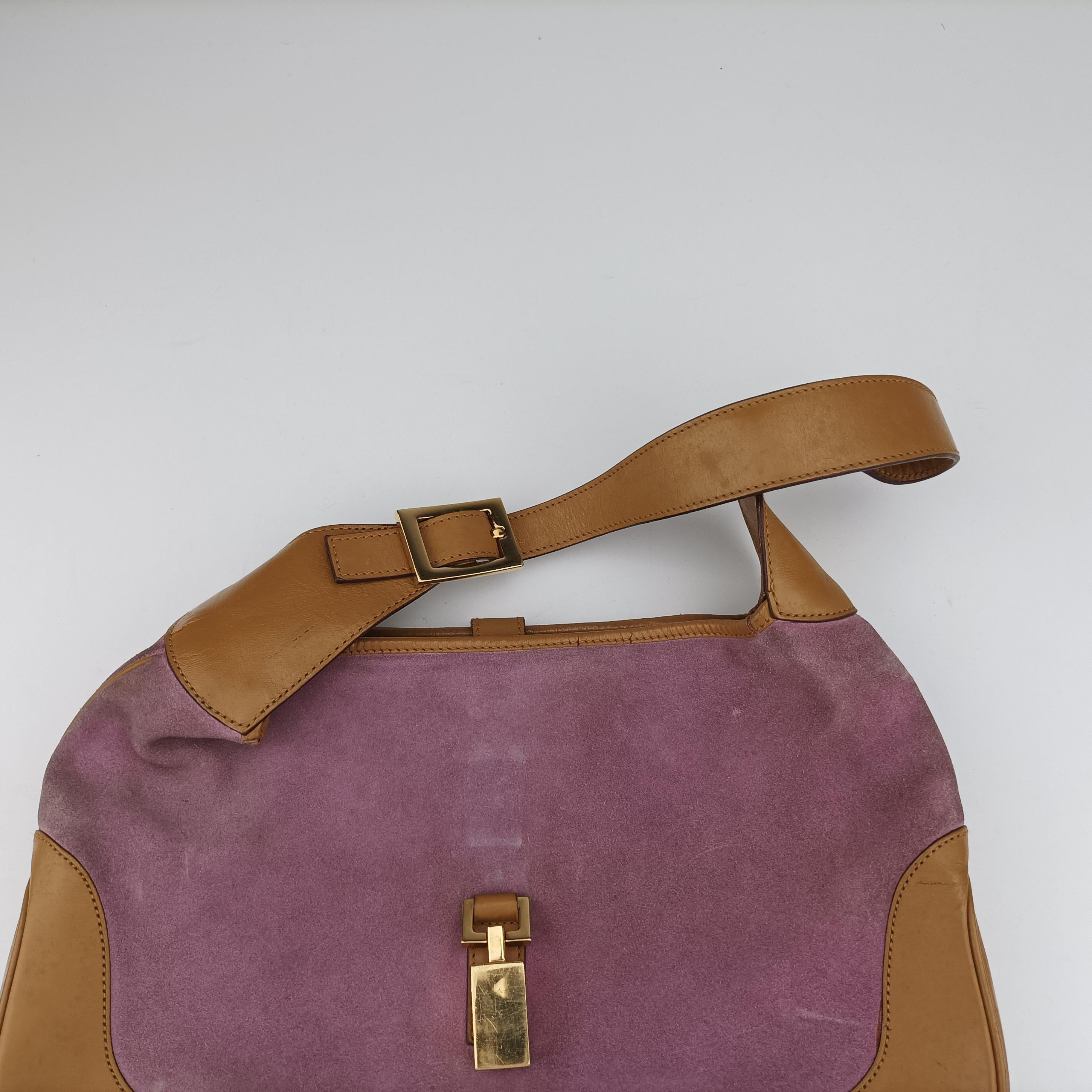 Jackie Pink×beige Suede × leather 001.33 ジャッキー ピンク×ベージュ スエード×レザー 001.33