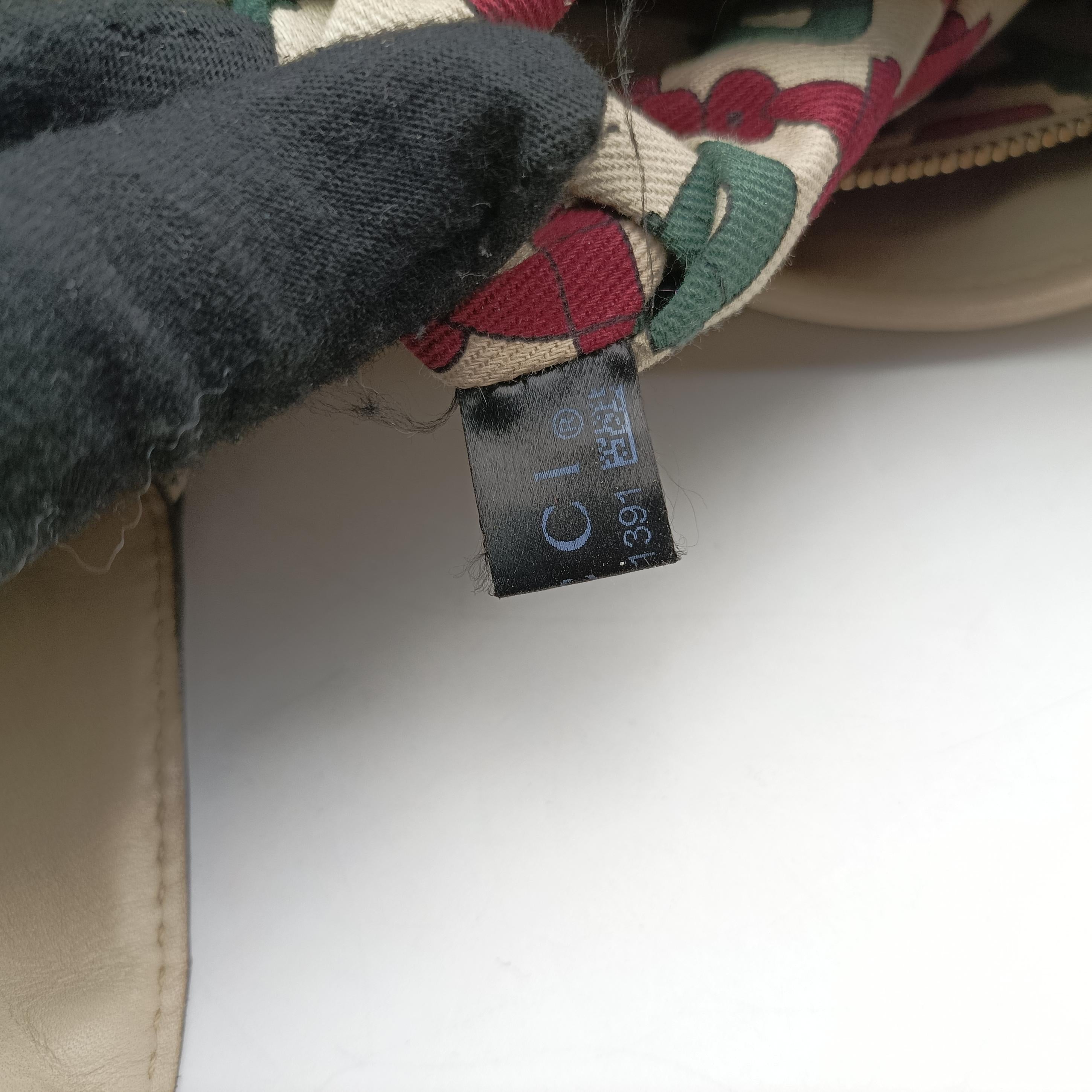 Jackie O Hobo Bouvier Floral White Leather 153029 G1311391フローラ ジャッキー オ ホーボー ホワイト レザー 153029 G1311391