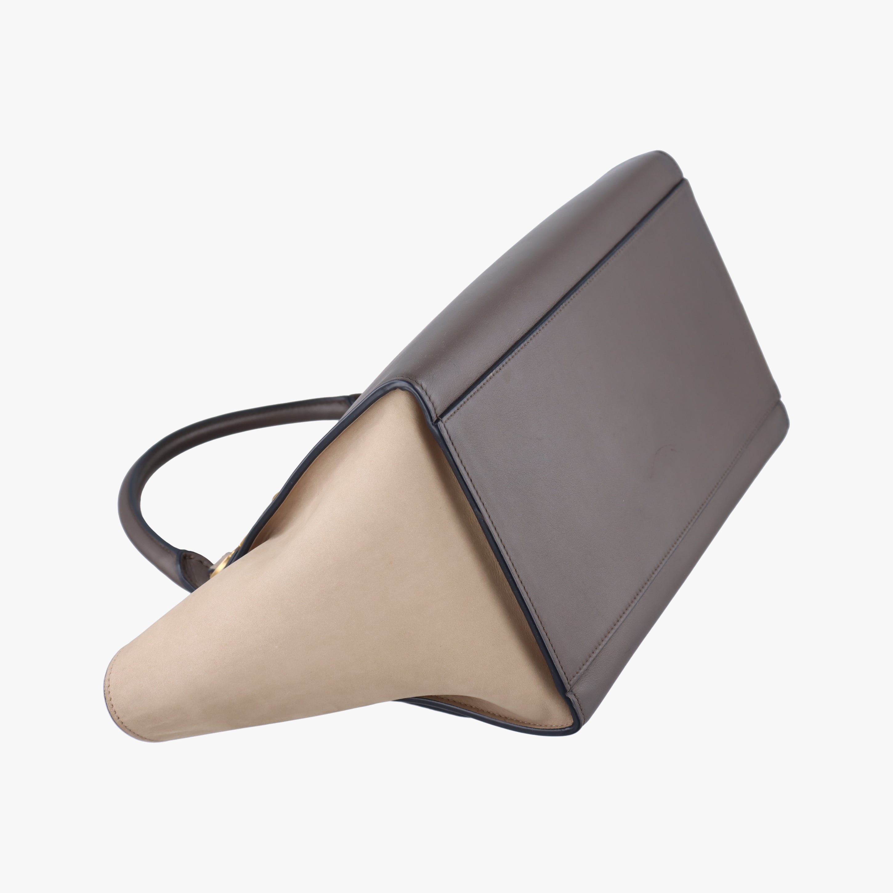 TRAPEZE beige×Grey Leather x suede S-CU-3194トラペーズミディアム ベージュ×グレー レザー×スエード S-CU-3194