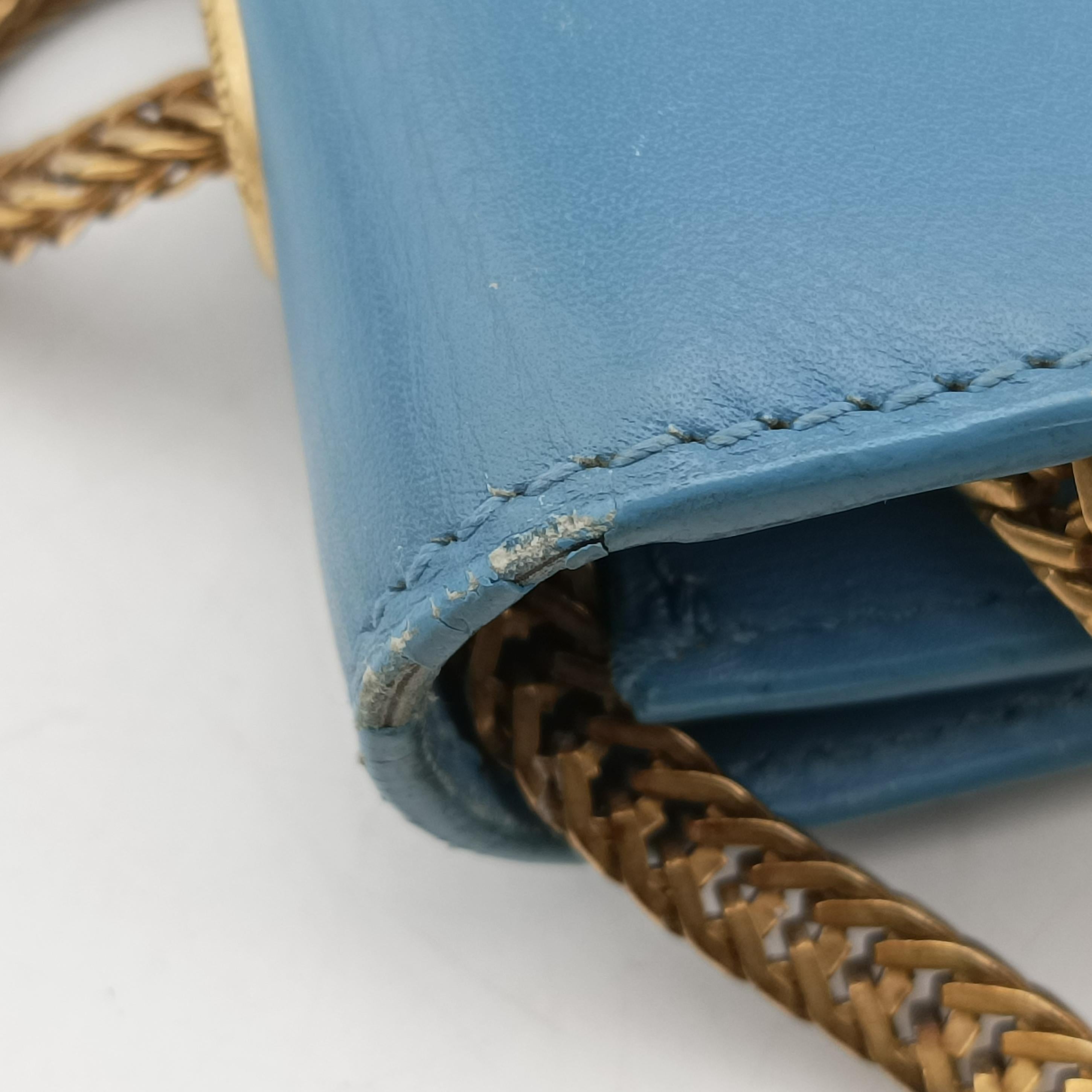 Small Betty Flap Blue Leather 314516 314516.000926ベティ スモール ブルー レザー 314516 314516.000926