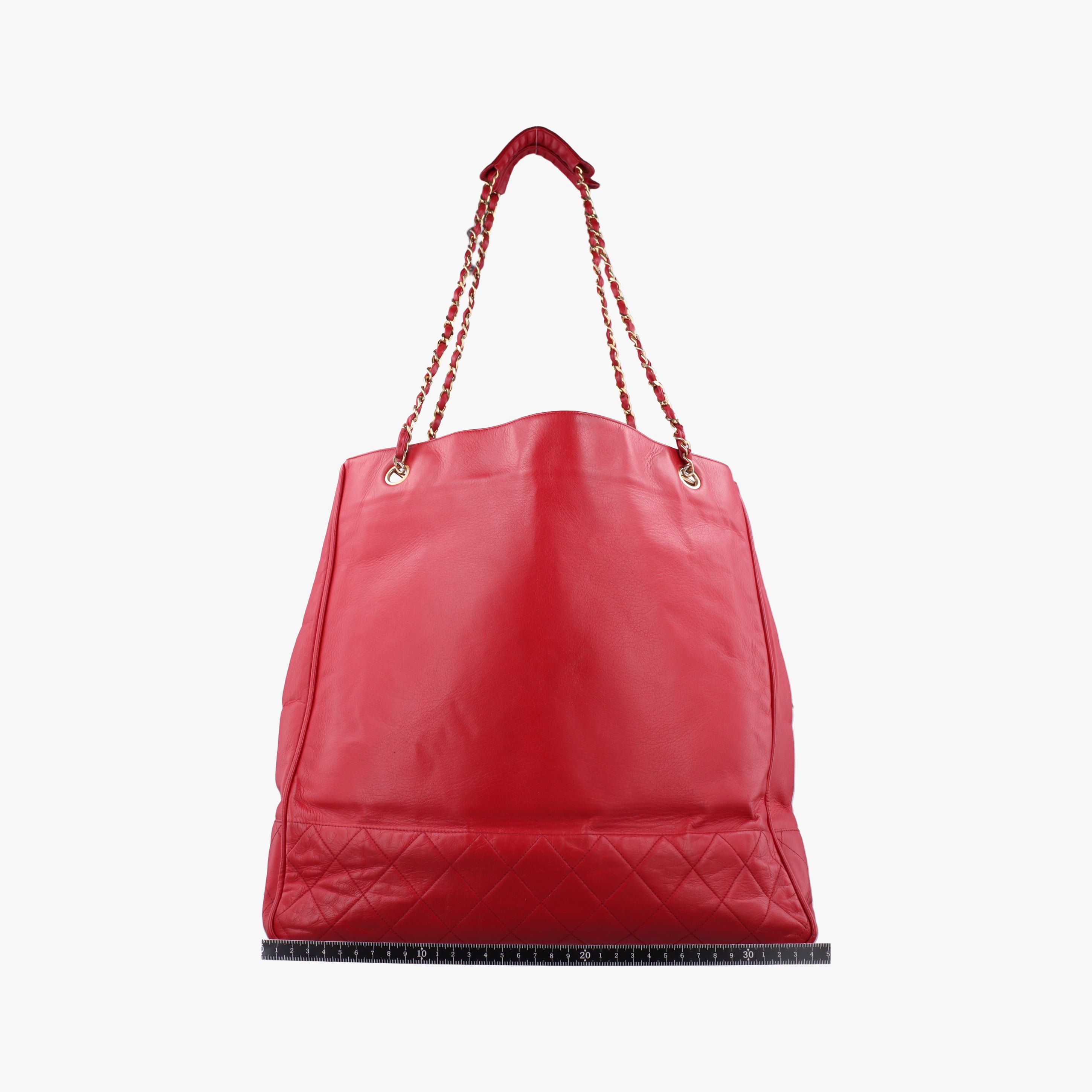 Chain Tote Red lambskin 0553790チェーン トート レッド ラムスキン 0553790