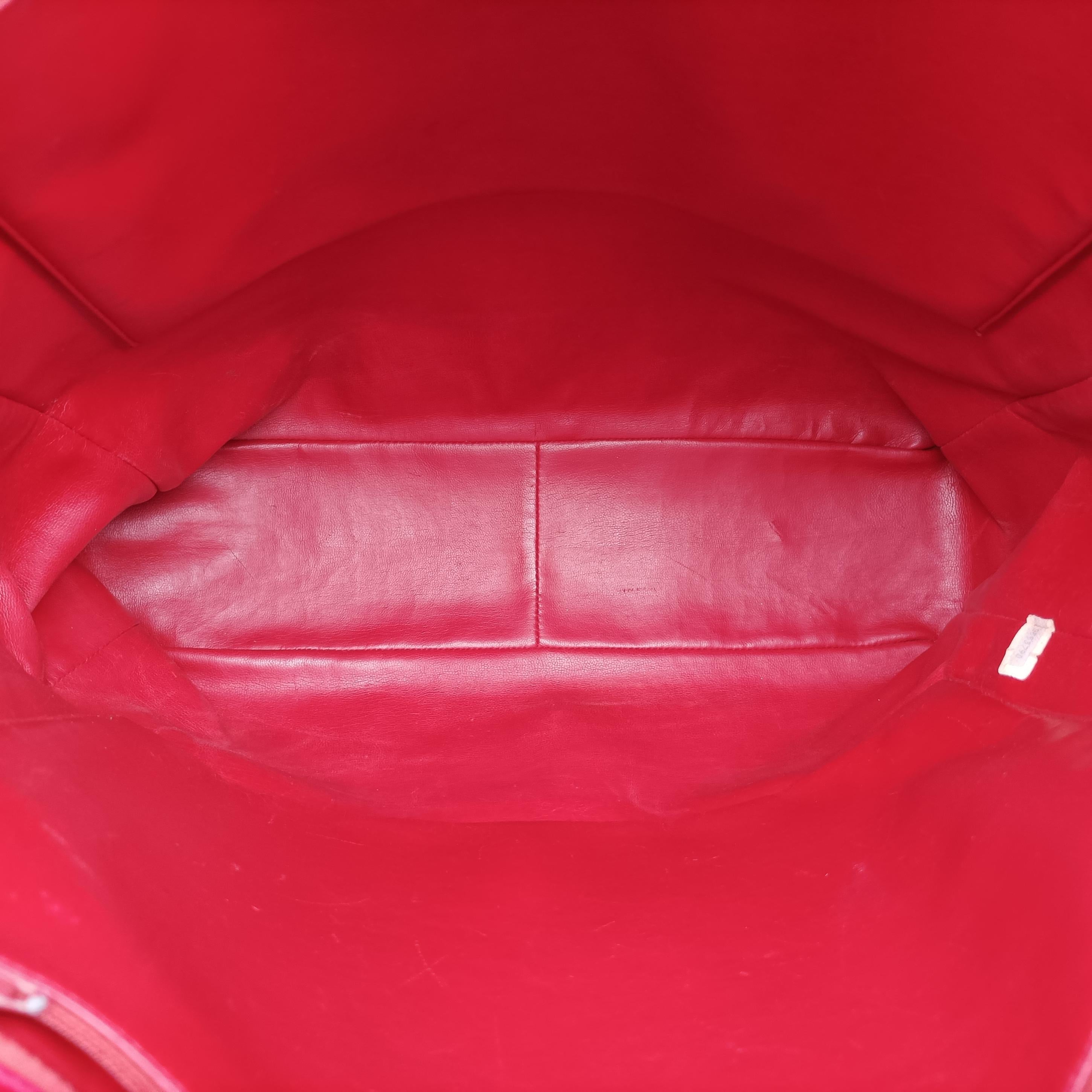 Chain Tote Red lambskin 0553790チェーン トート レッド ラムスキン 0553790