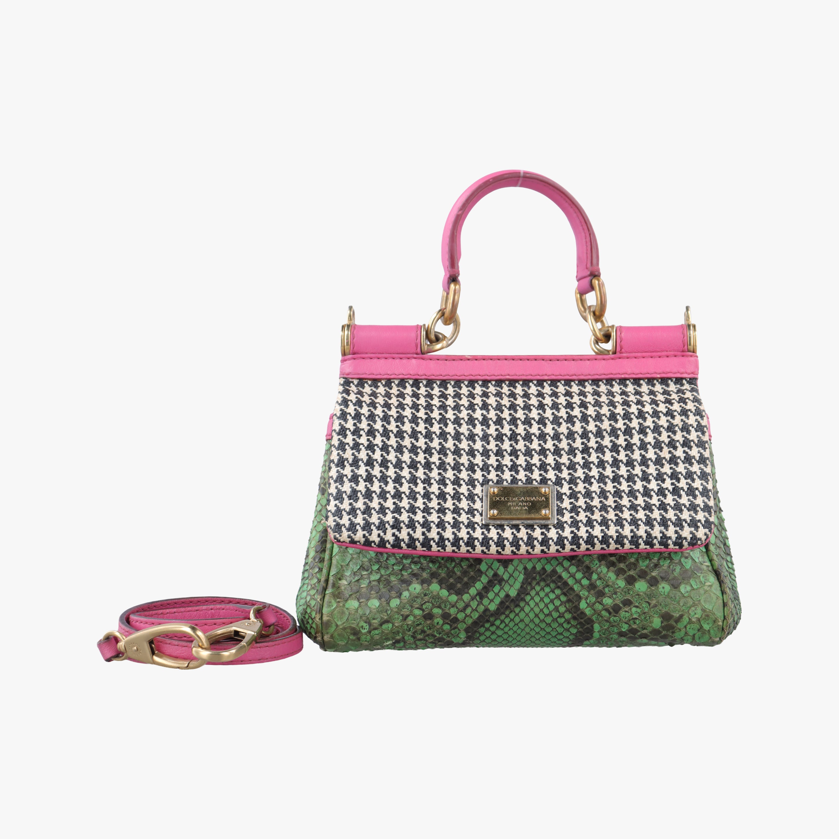 SICILY Multicolour Leather x Canvas × Snakeskin シシリー マルチカラー レザー×キャンバス× スネークスキン