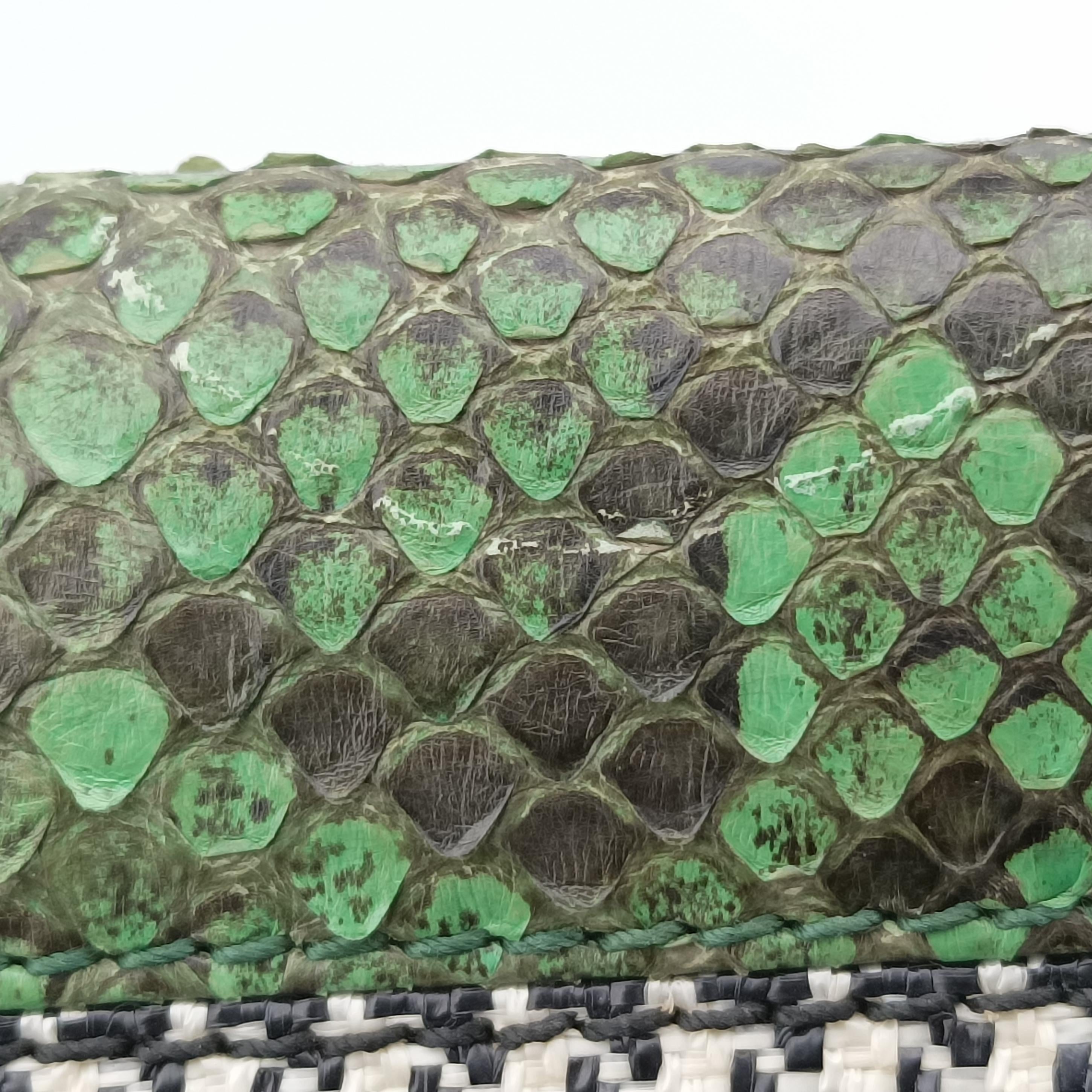 SICILY Multicolour Leather x Canvas × Snakeskin シシリー マルチカラー レザー×キャンバス× スネークスキン