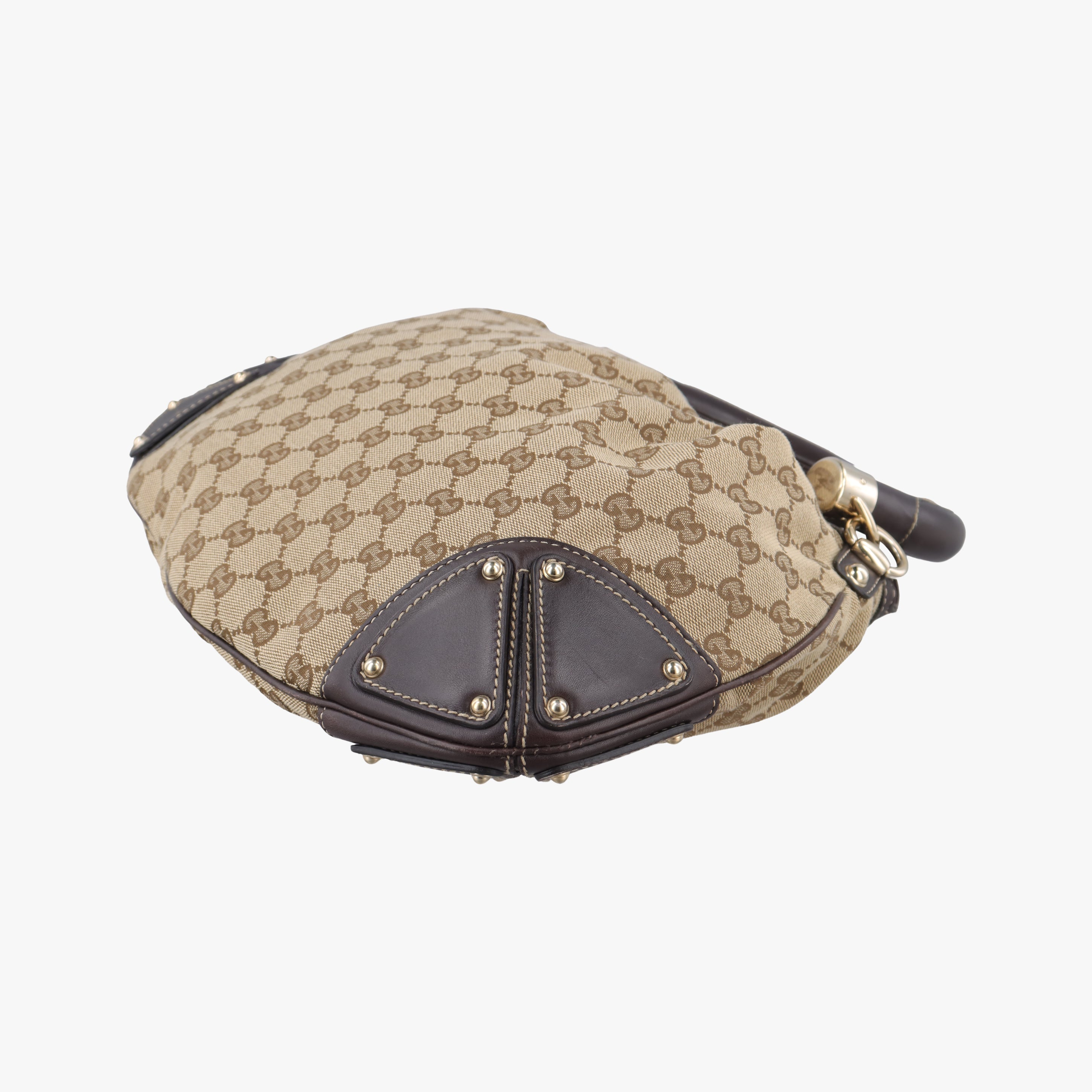 Indy Babouska Brown canvas x leather 185566 C3187085インディ ブラウン キャンバス×レザー 185566 C3187085