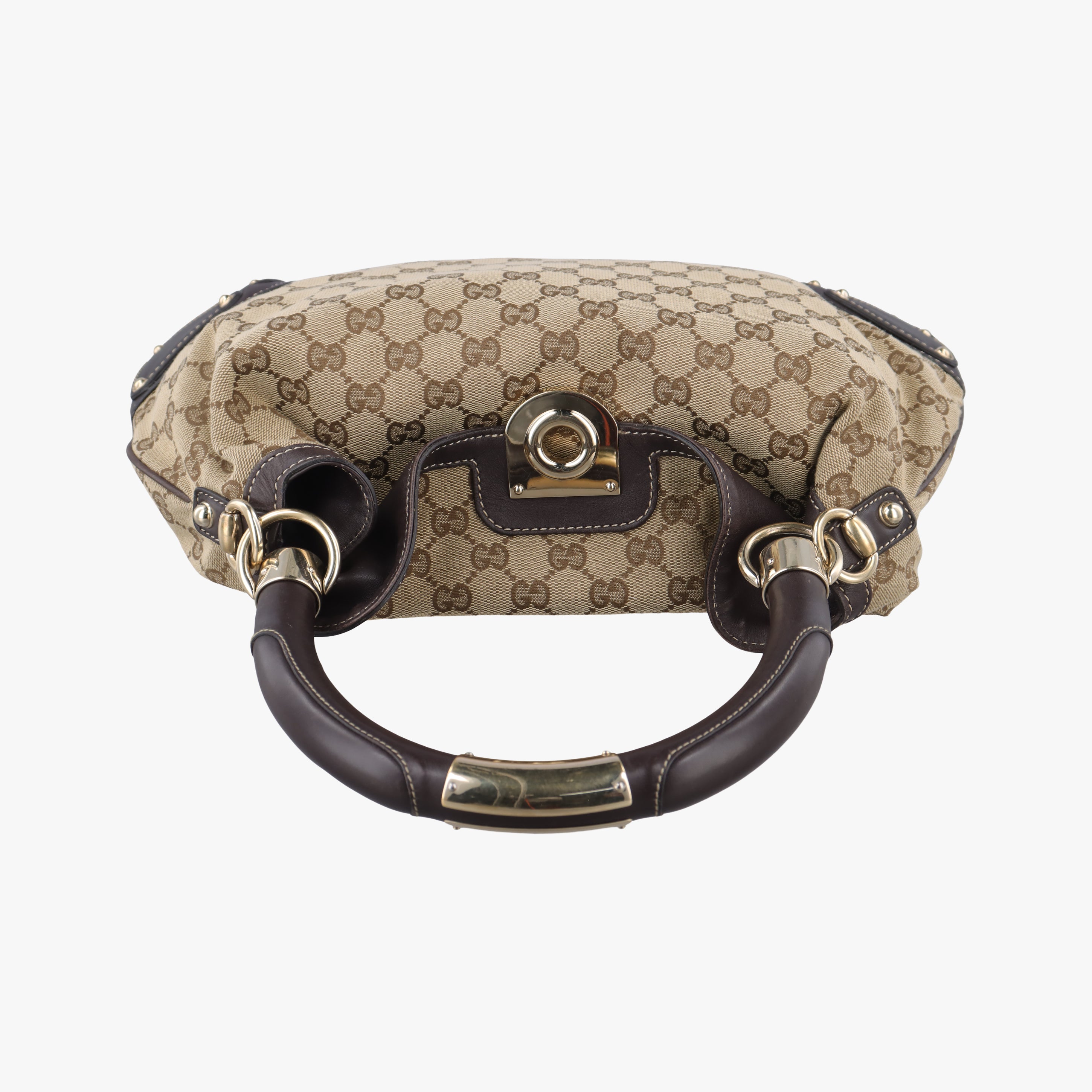 Indy Babouska Brown canvas x leather 185566 C3187085インディ ブラウン キャンバス×レザー 185566 C3187085