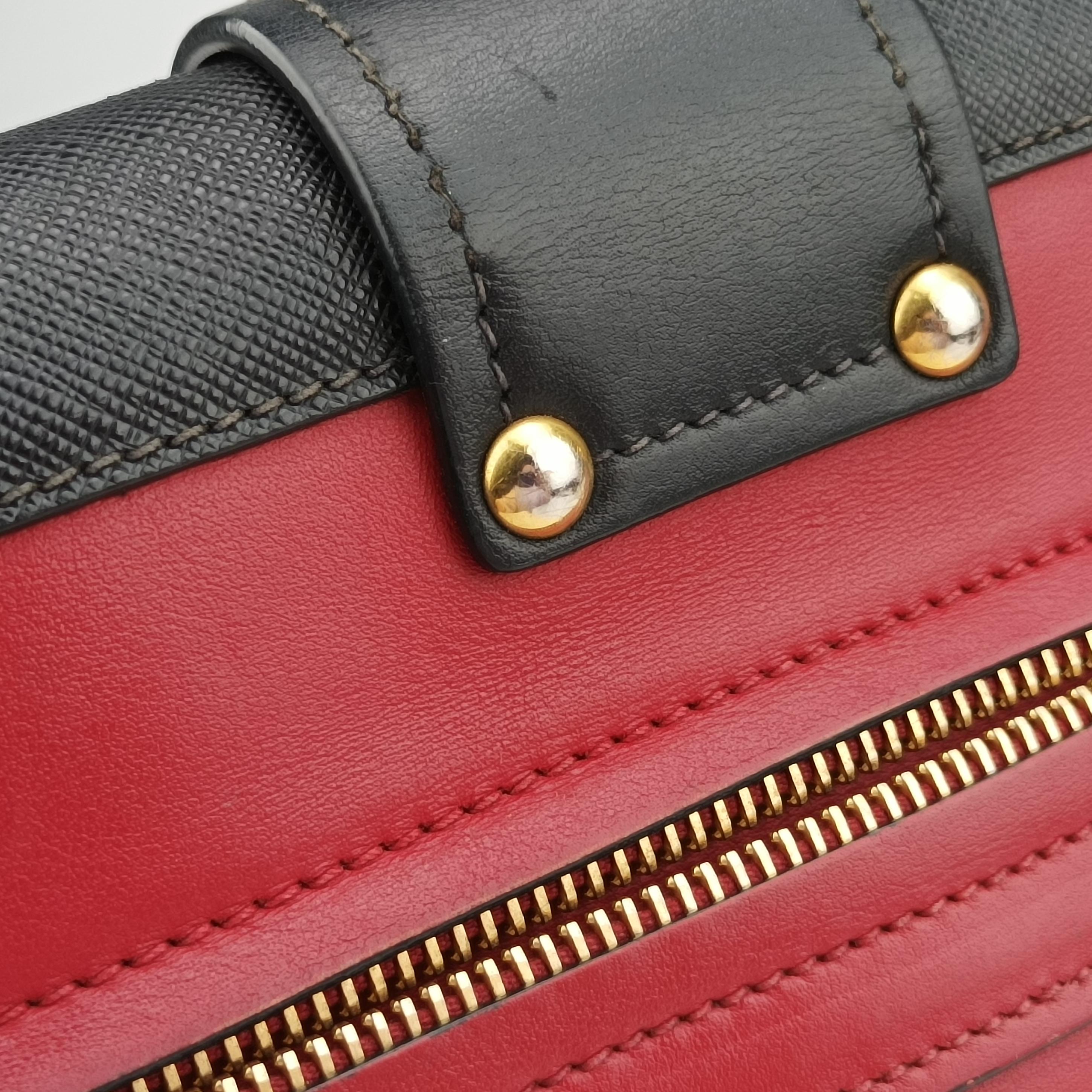 Cahier Red×Black Leather 1BA070 25カイエ レッド×ブラック レザー 1BA070 25