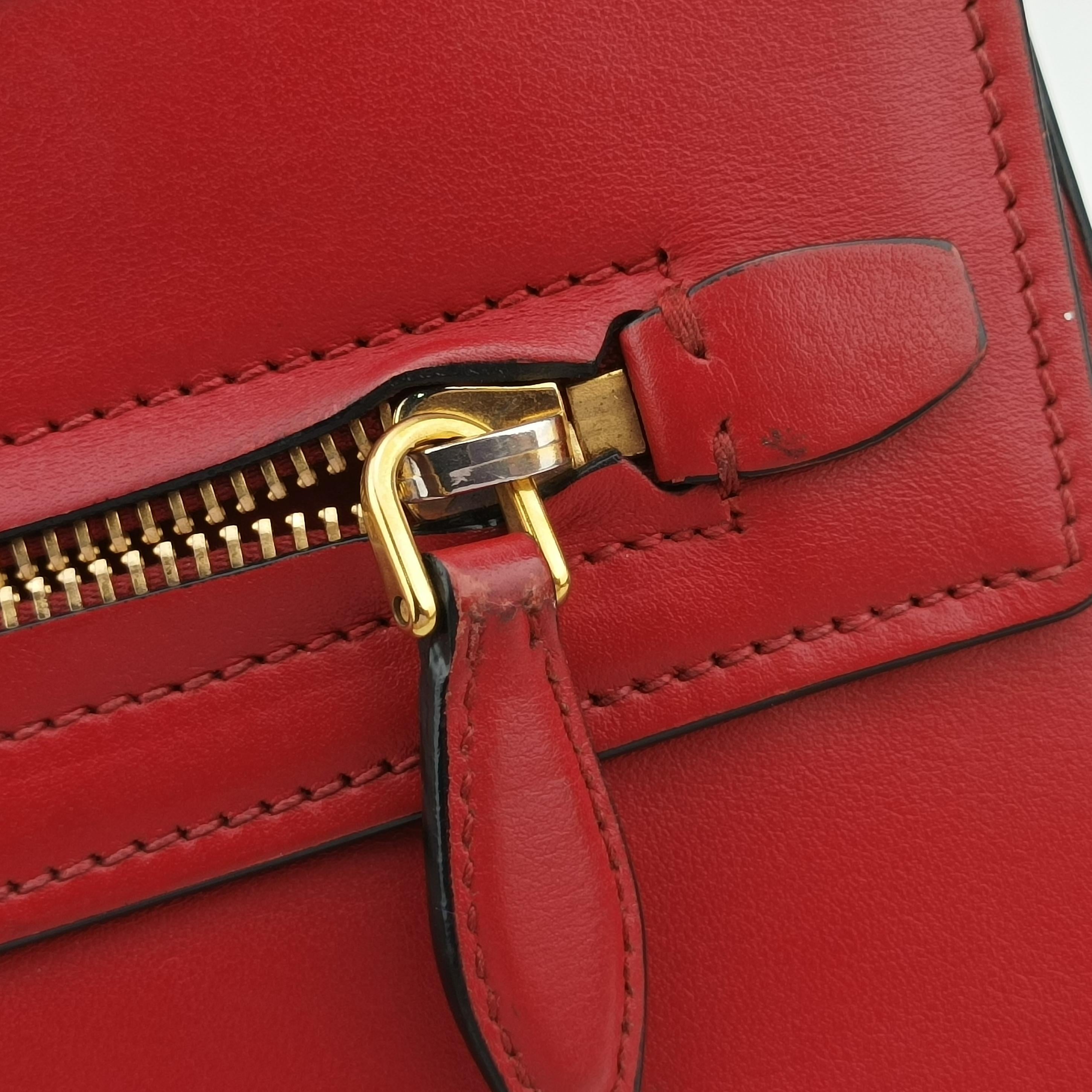 Cahier Red×Black Leather 1BA070 25カイエ レッド×ブラック レザー 1BA070 25