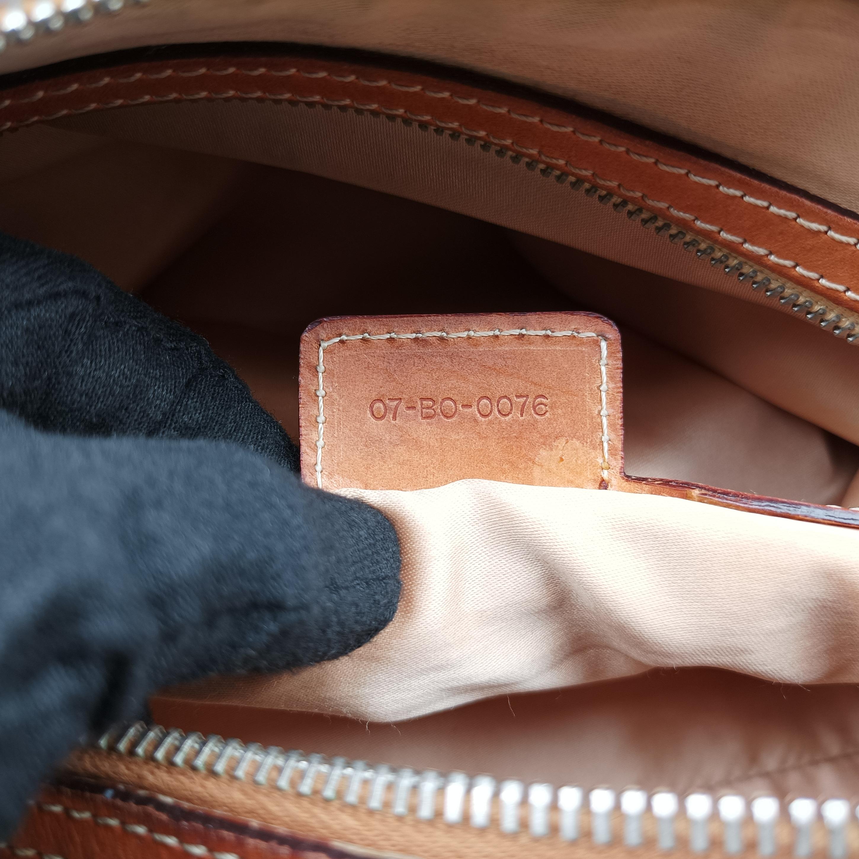 Trotter Romantique Mini Bow Brown×Multicolour PVC coated canvas×Leather 07-BO-0076ロマンティックトロッターミニボウ ブラウン×マルチカラー PVCコーティングキャンバス×レザー 07-BO-0076