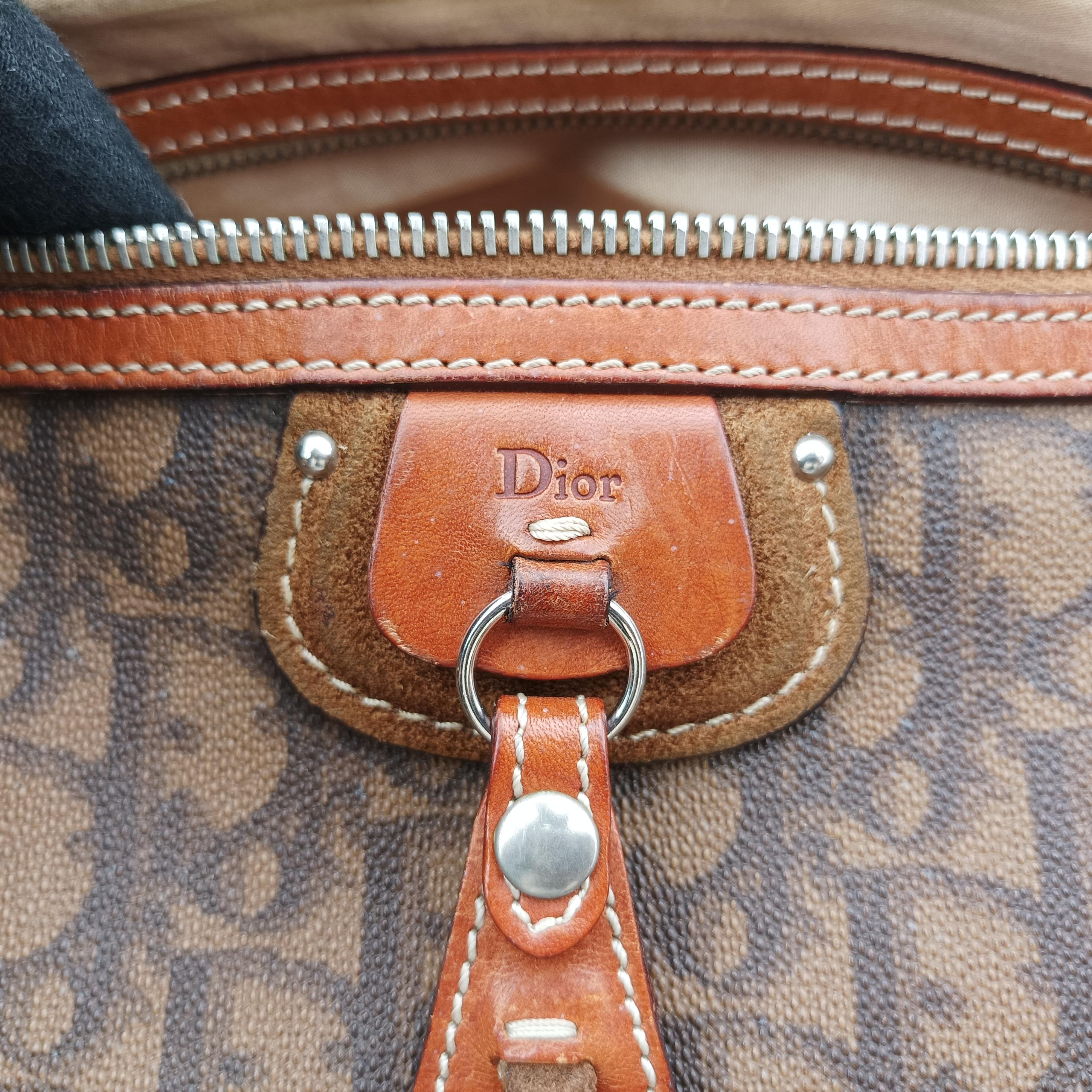 Trotter Romantique Mini Bow Brown×Multicolour PVC coated canvas×Leather 07-BO-0076ロマンティックトロッターミニボウ ブラウン×マルチカラー PVCコーティングキャンバス×レザー 07-BO-0076