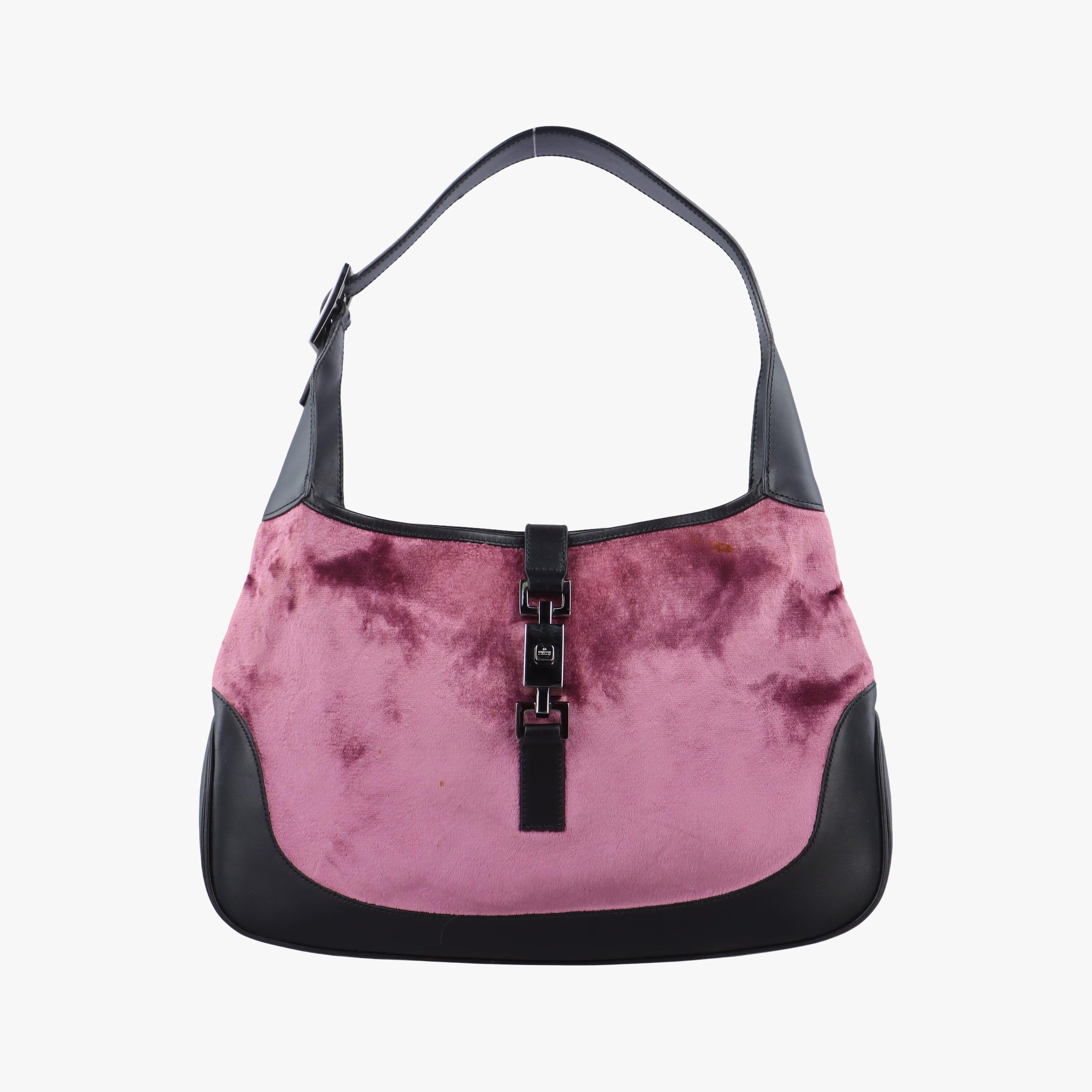 Jackie Pink×Black Velor x leather 001.33 ジャッキー ピンク×ブラック ベロア×レザー 001.33