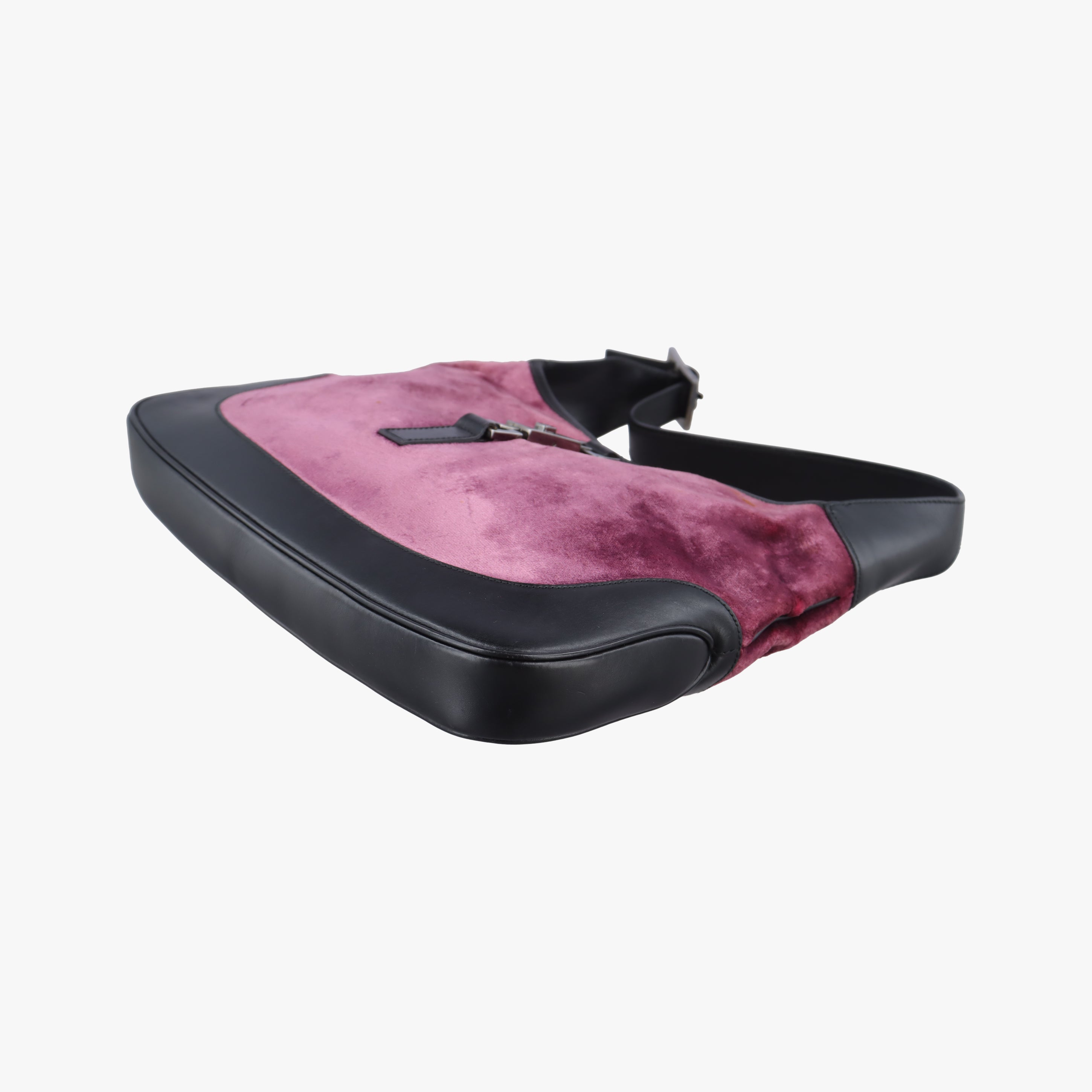 Jackie Pink×Black Velor x leather 001.33 ジャッキー ピンク×ブラック ベロア×レザー 001.33