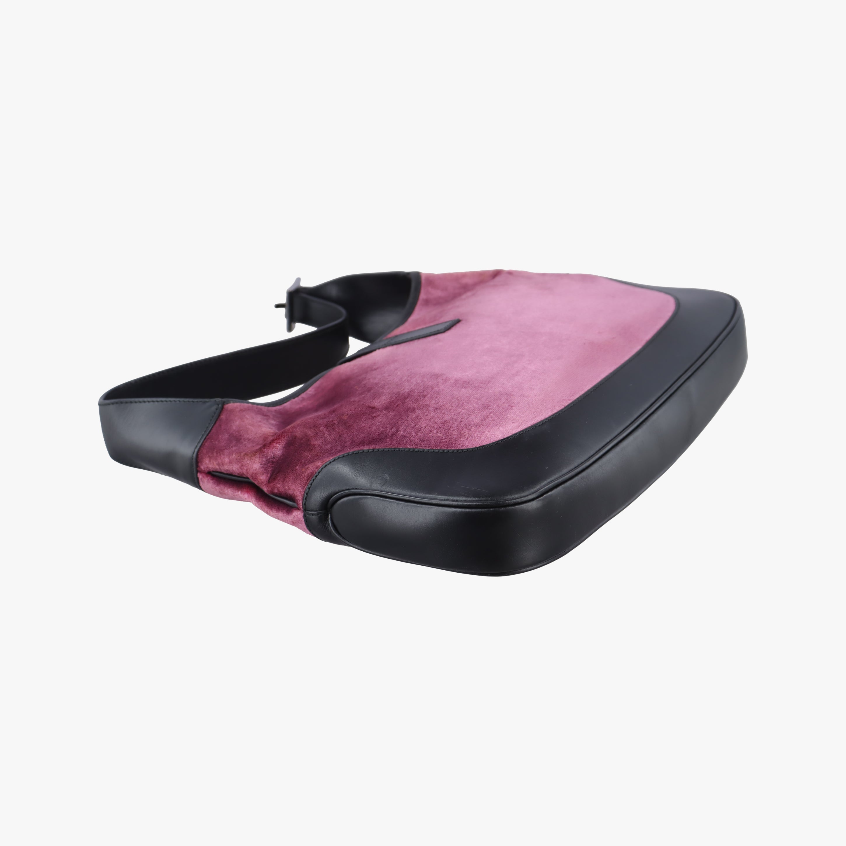 Jackie Pink×Black Velor x leather 001.33 ジャッキー ピンク×ブラック ベロア×レザー 001.33