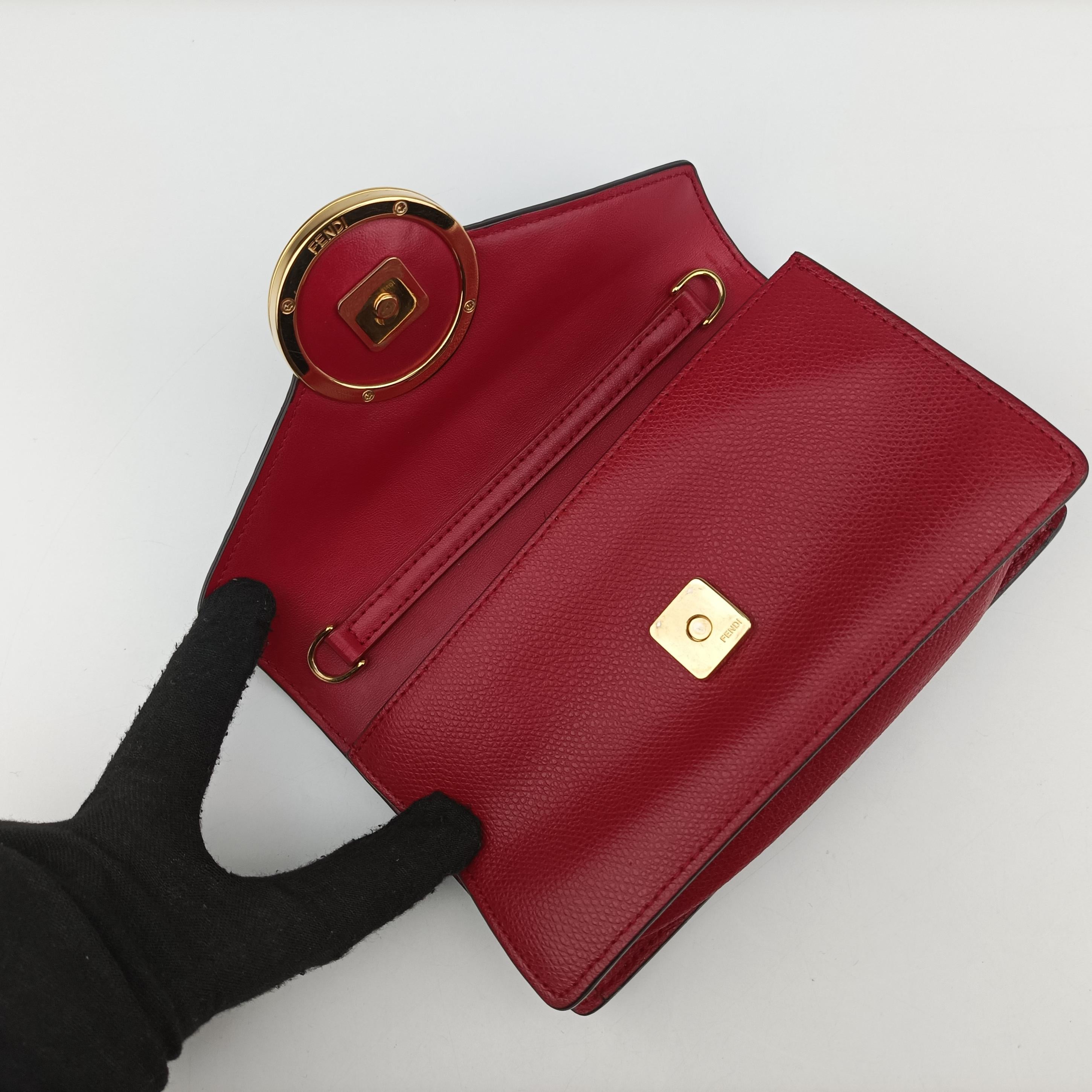 F is Brown×red Leather 8BM005 8BM005-A6CB 198-8210エフ イズ ブラウン×レッド レザー 8BM005 8BM005-A6CB 198-8210