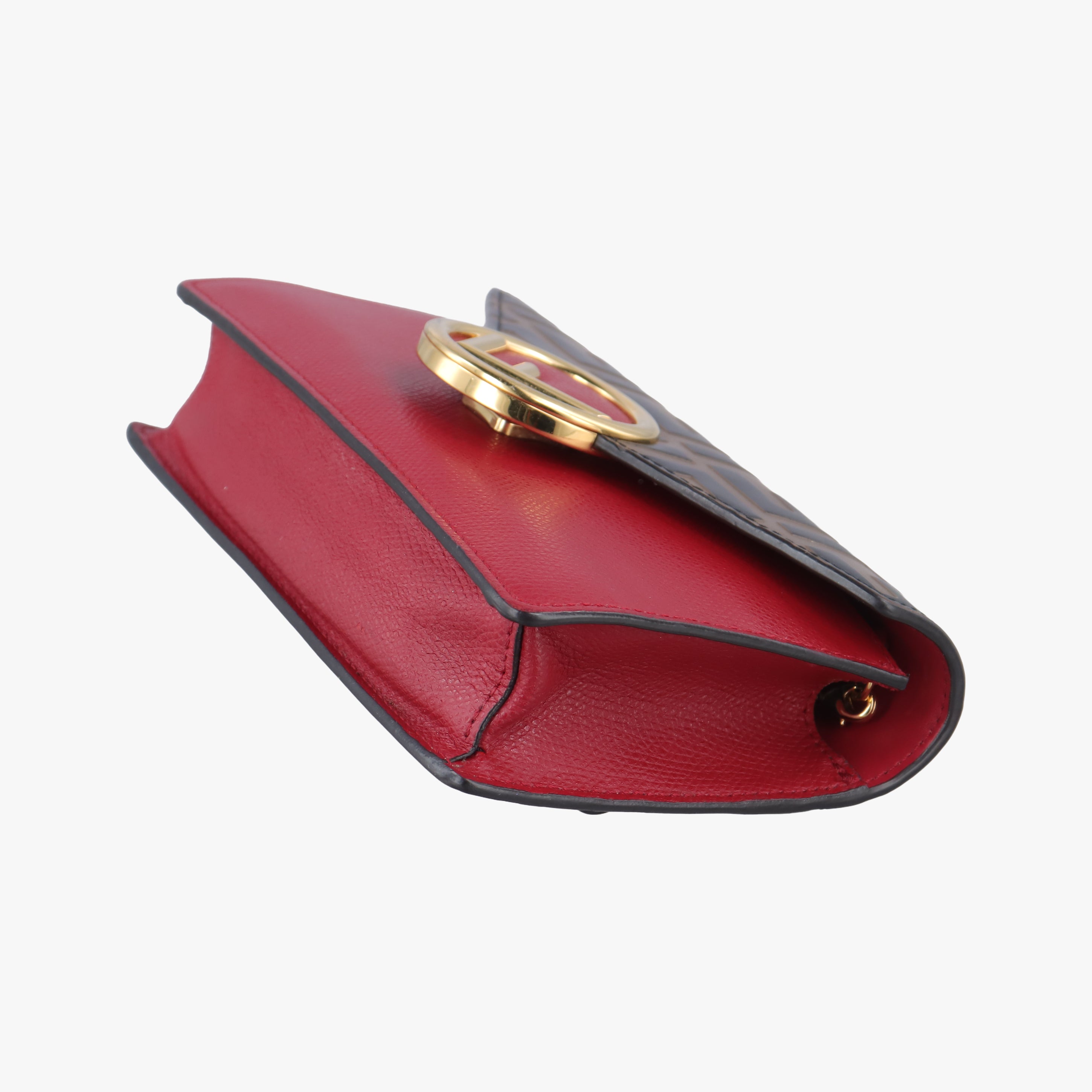 F is Brown×red Leather 8BM005 8BM005-A6CB 198-8210エフ イズ ブラウン×レッド レザー 8BM005 8BM005-A6CB 198-8210