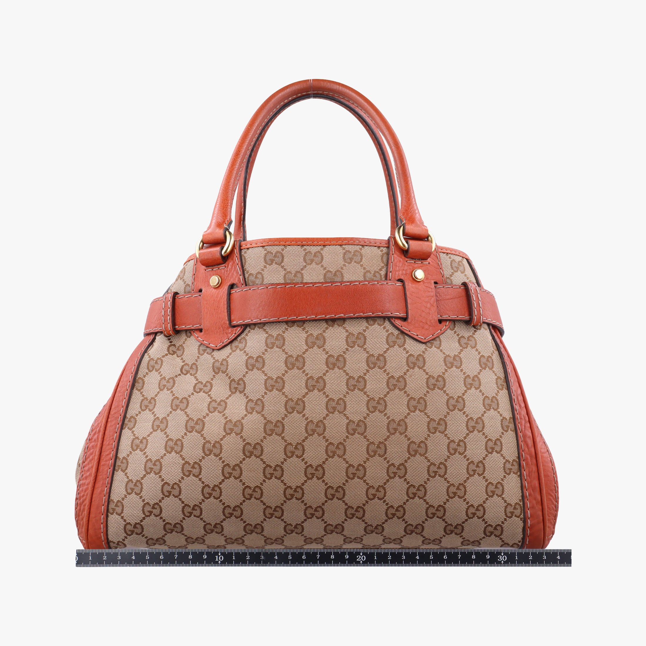 GG Running beige×orange Leather×canvas 247183 G9415111GGランニング ベージュ x オレンジ レザー×キャンバス 247183 G9415111