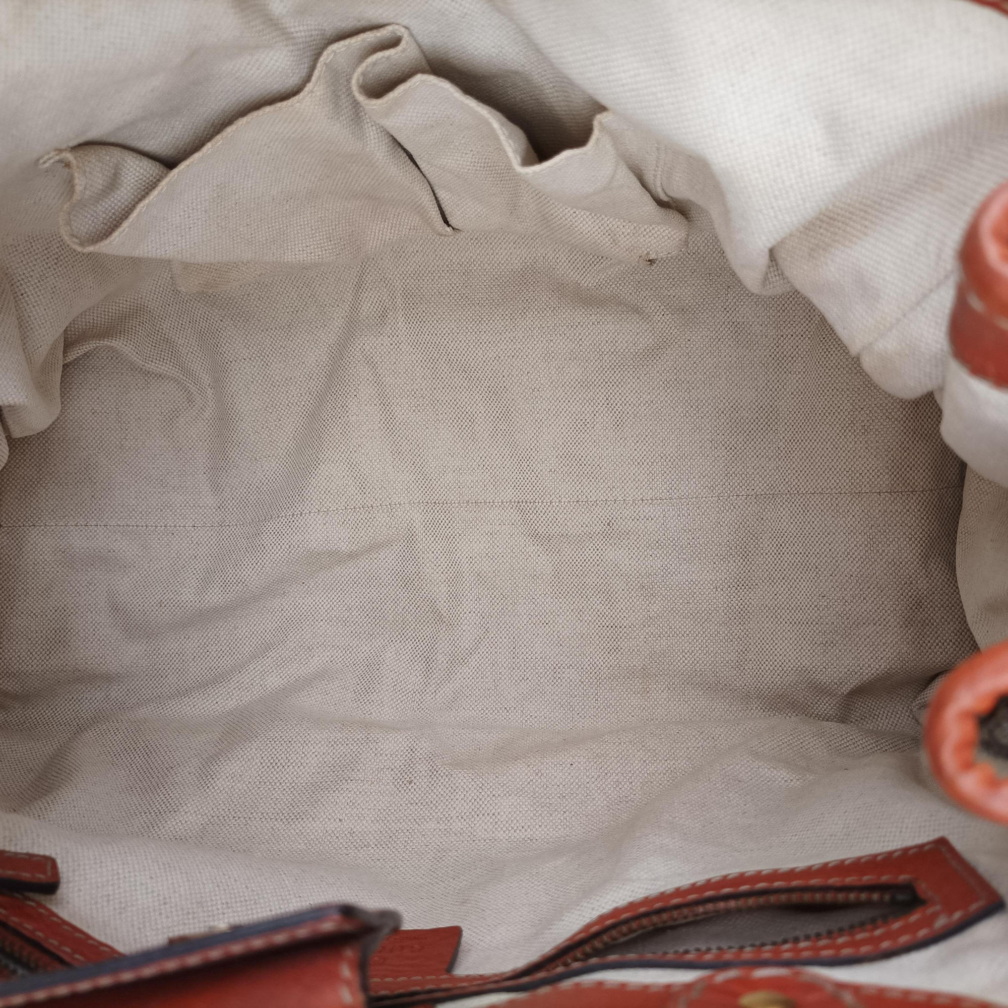 GG Running beige×orange Leather×canvas 247183 G9415111GGランニング ベージュ x オレンジ レザー×キャンバス 247183 G9415111