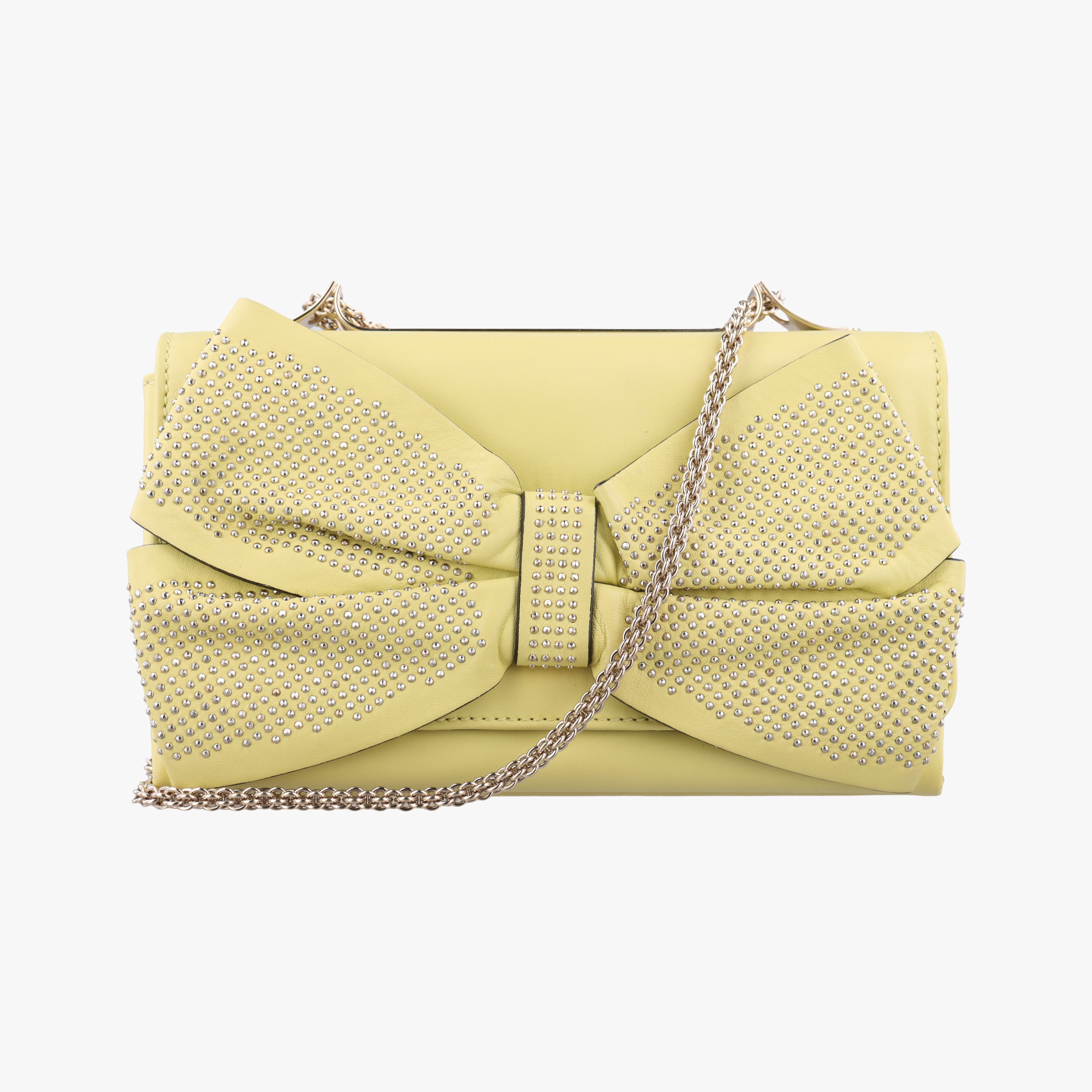 Bow Mini Flap Yellow Leather BGE208NG41ボウミニフラップ イエロー レザー BGE208NG41