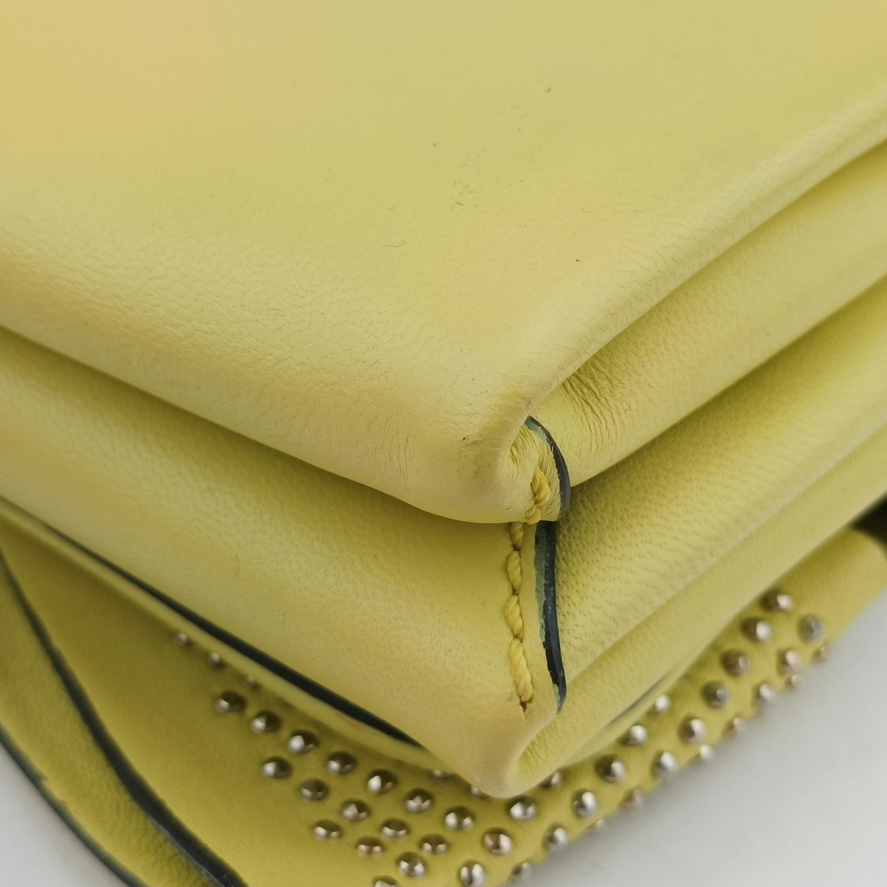 Bow Mini Flap Yellow Leather BGE208NG41ボウミニフラップ イエロー レザー BGE208NG41