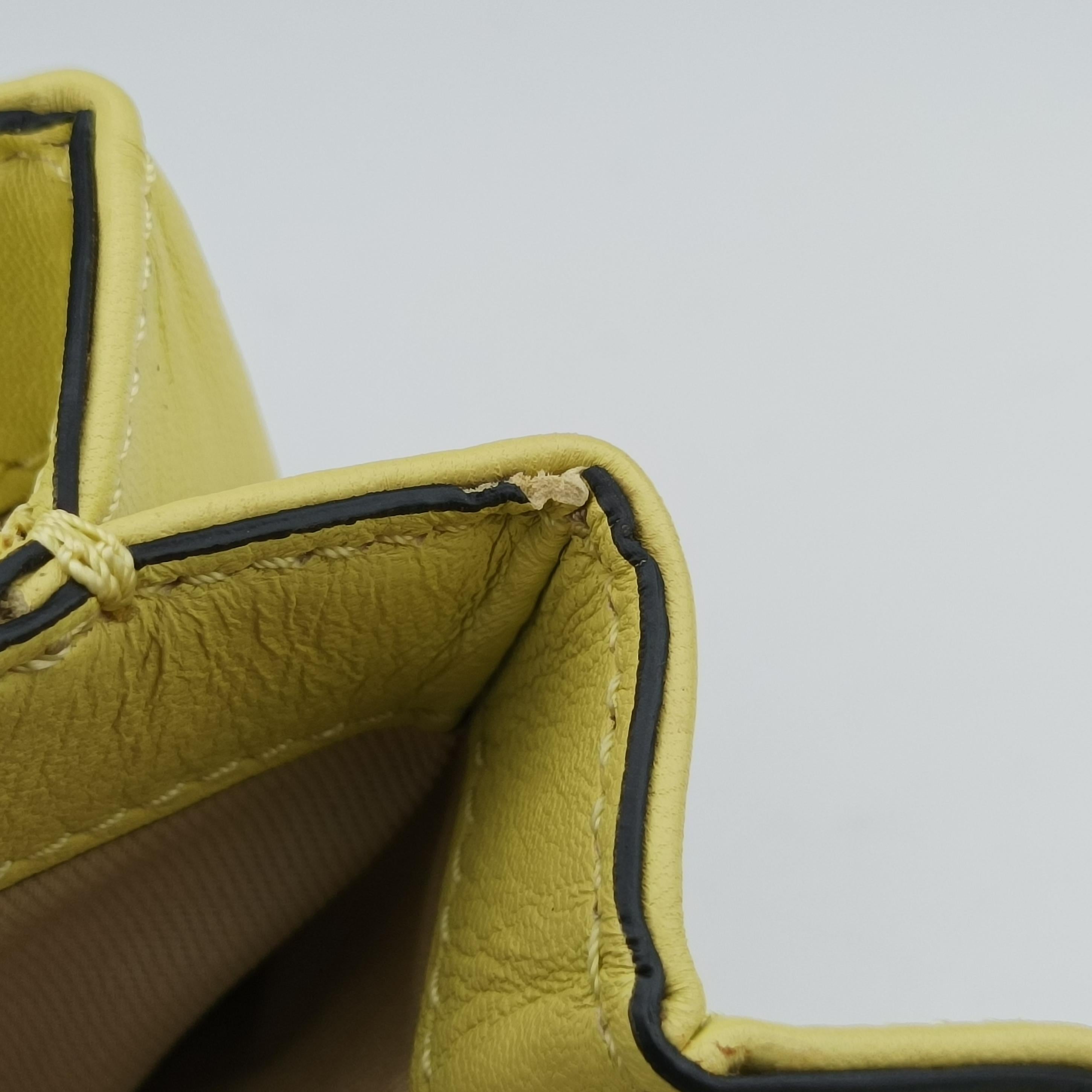 Bow Mini Flap Yellow Leather BGE208NG41ボウミニフラップ イエロー レザー BGE208NG41