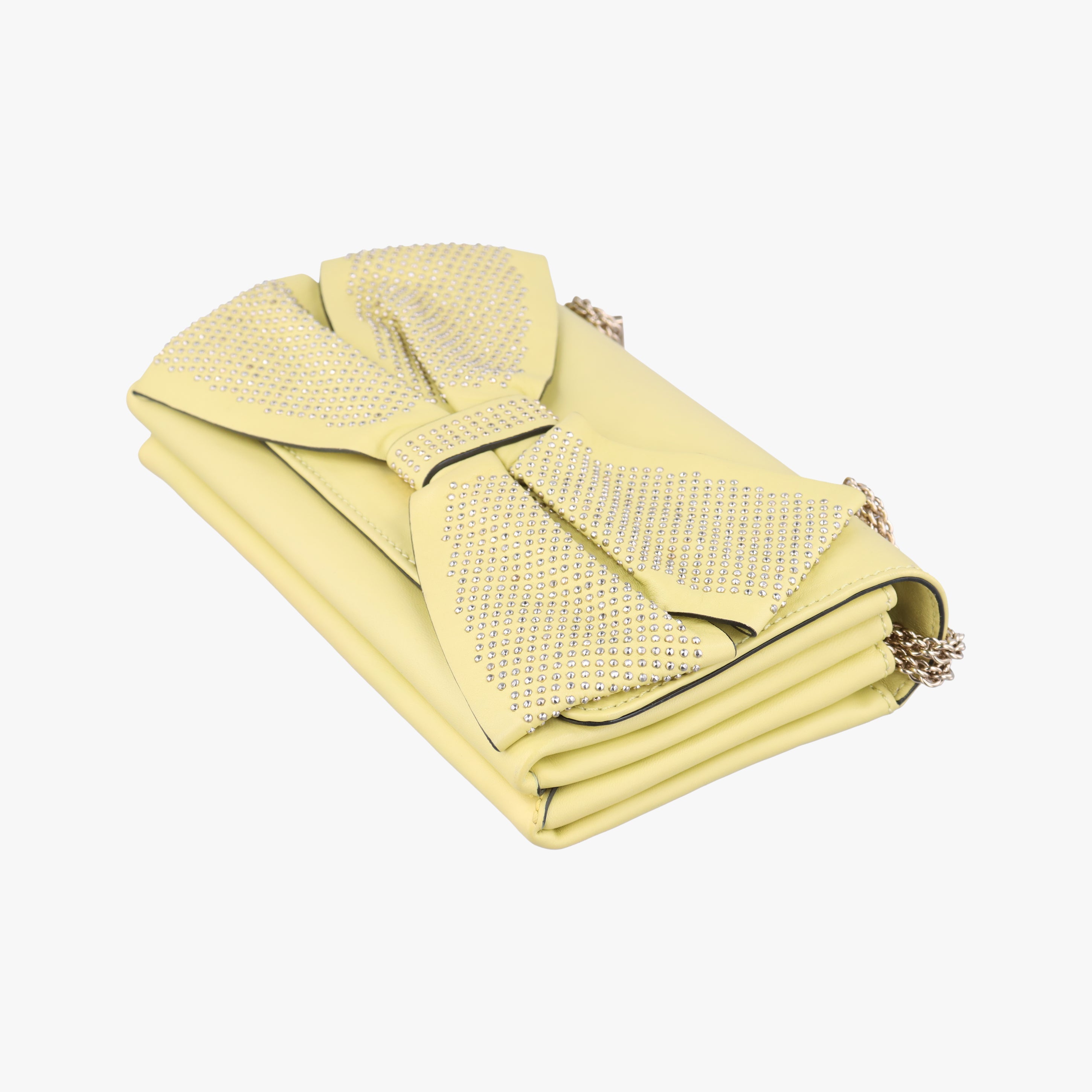 Bow Mini Flap Yellow Leather BGE208NG41ボウミニフラップ イエロー レザー BGE208NG41