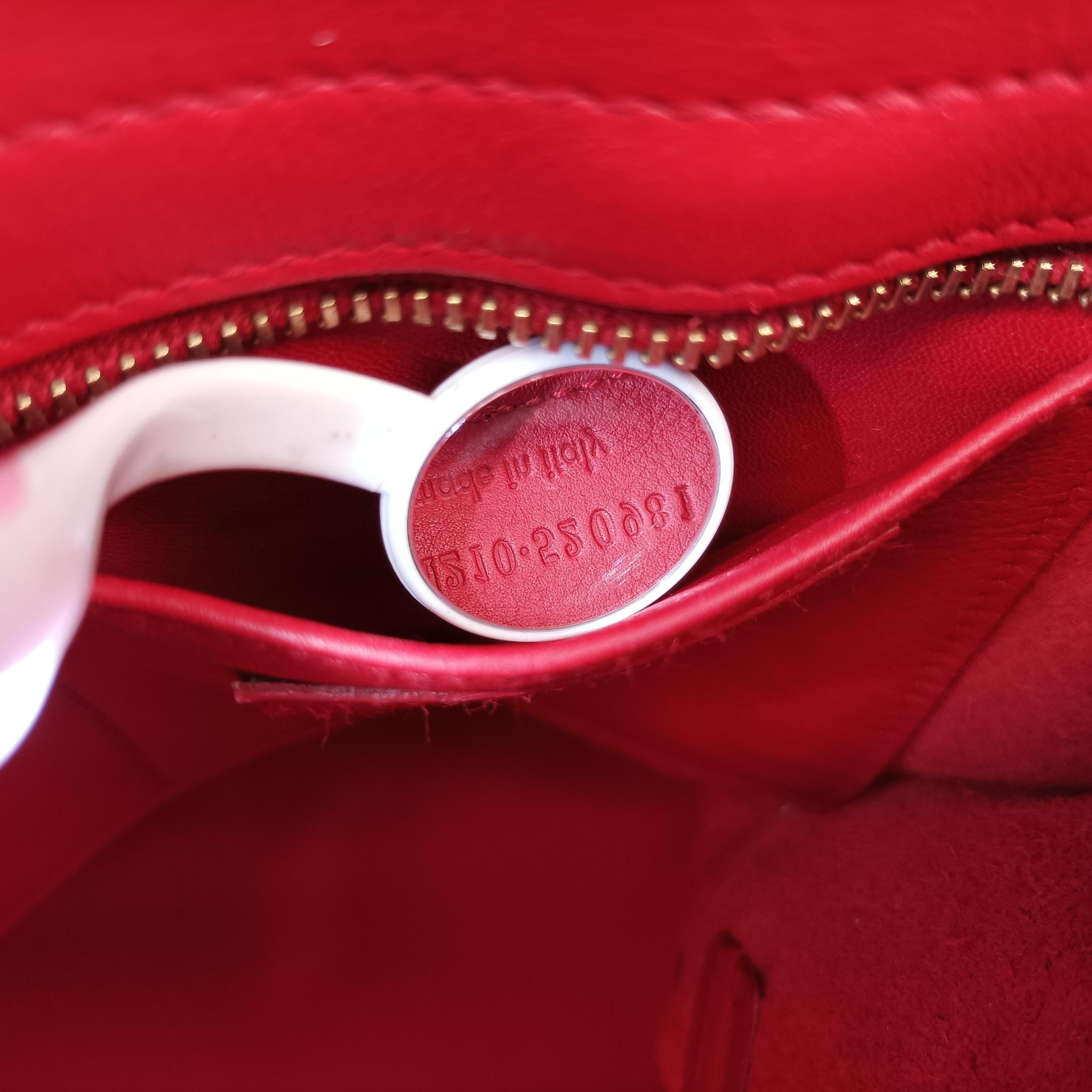 Y Ligne Petit Cabas Red Leather 311210 311210.520981Yライン プチカバス レッド レザー 311210 311210.520981