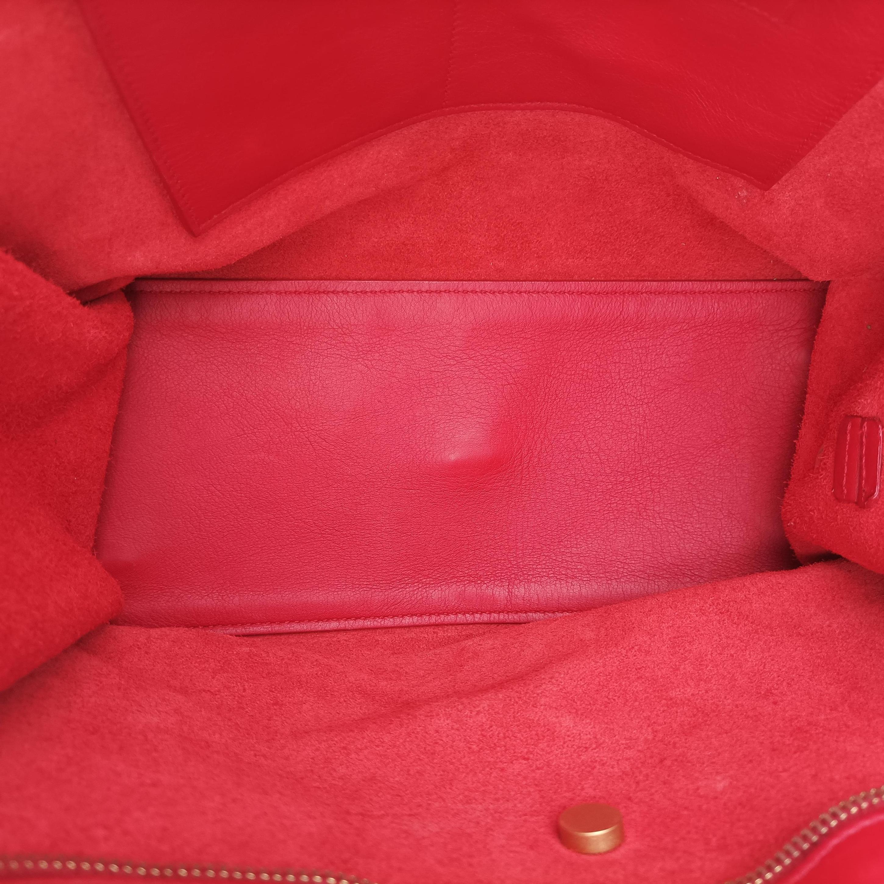 Y Ligne Petit Cabas Red Leather 311210 311210.520981Yライン プチカバス レッド レザー 311210 311210.520981