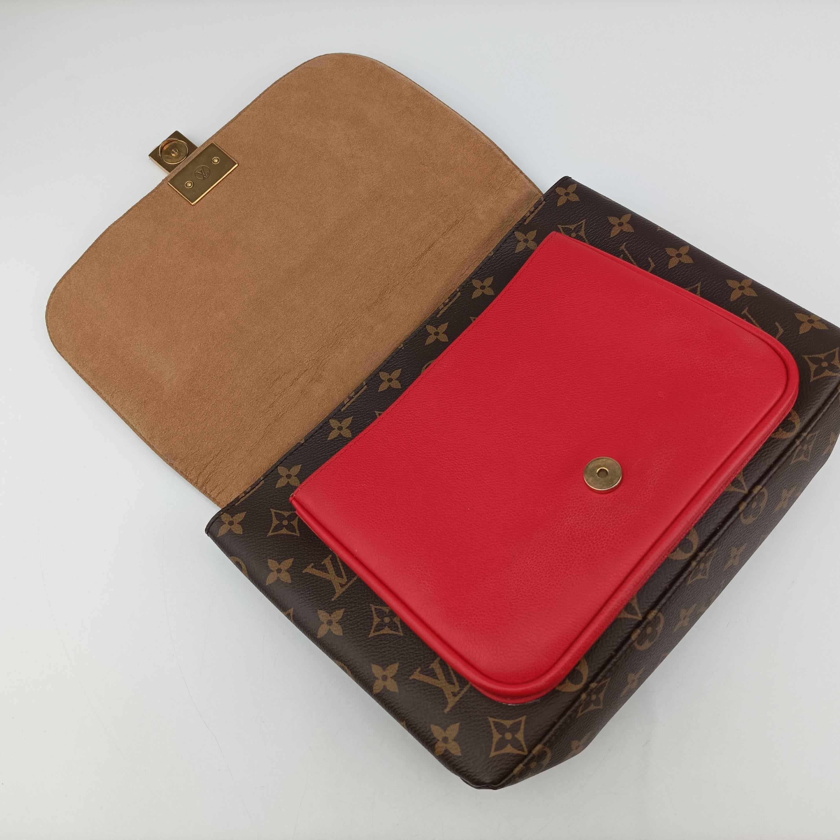 MARIGNAN brown×COQUELICOT Monogram Canvas×calf leather M44286 AR5128マリニャン モノグラム/ブラウン×コクリコ モノグラムキャンバス×カーフレザー M44286 AR5128