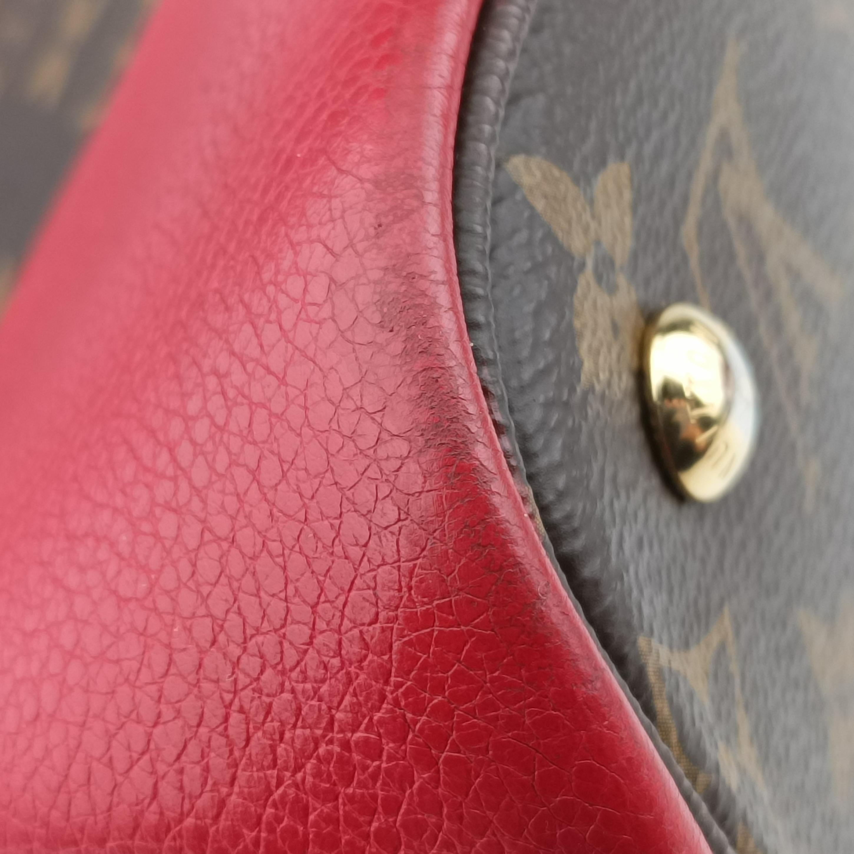 FLANDRIN Brown×CERISE Monogram Canvas×calf leather M41596 DU2177フランドリン モノグラム/ブラウン×スリーズ モノグラムキャンバス×カーフレザー M41596 DU2177