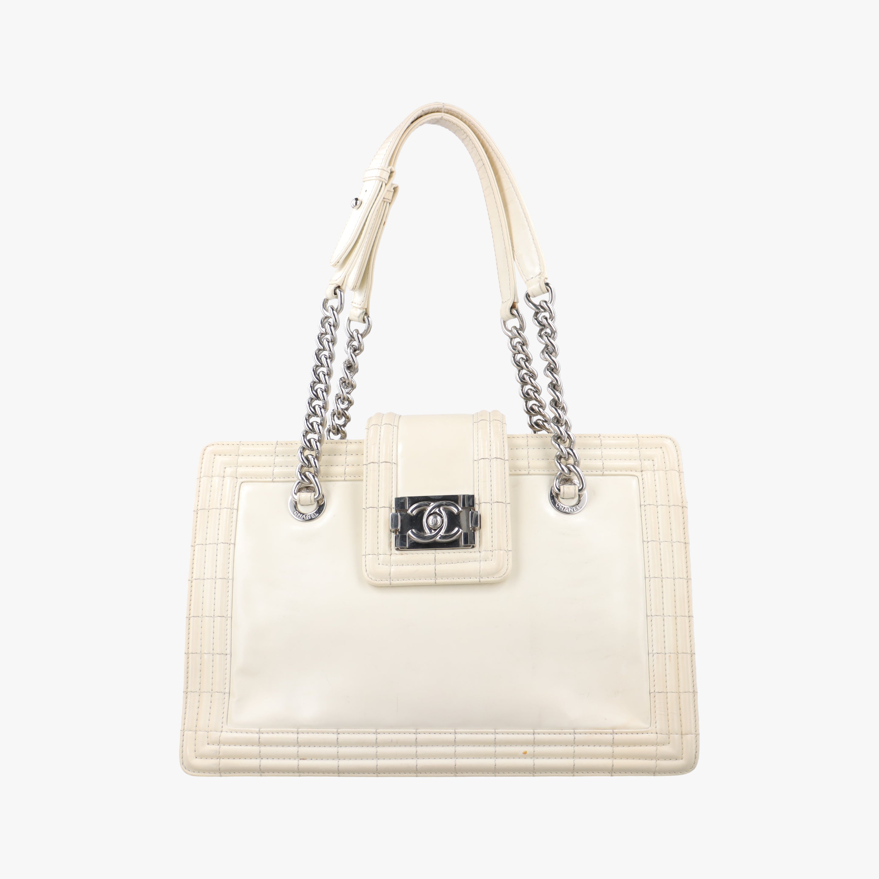 Jetsetter Boy Shopping Tote White Patent A67020 16196747ジェットセッター ボーイ ショッピング トート ホワイト パテント A67020 16196747