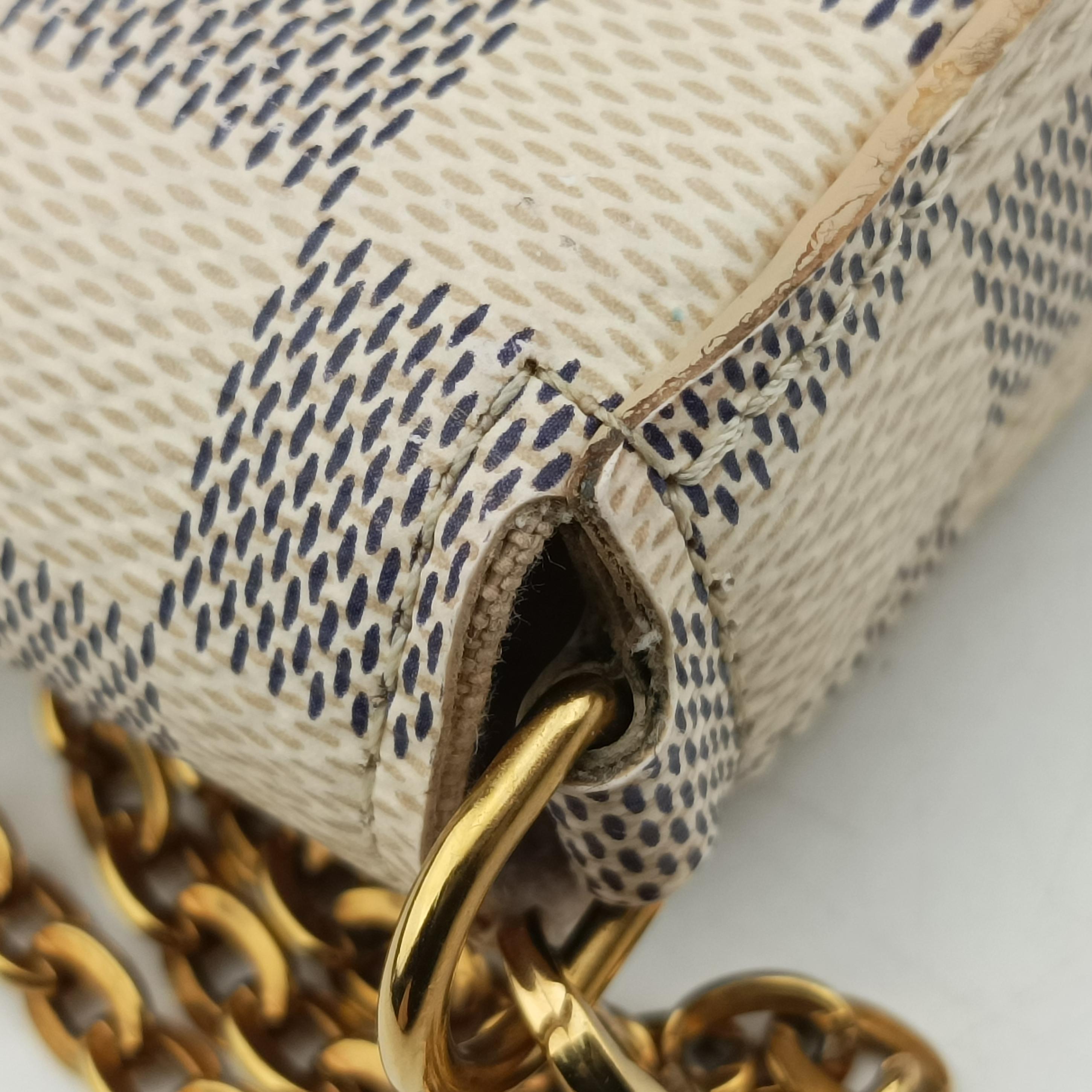 Pochette FeLICIE Azur Damier Canvas N63106 MI2118ポシェットフェリシー アズール ダミエキャンバス N63106 MI2118