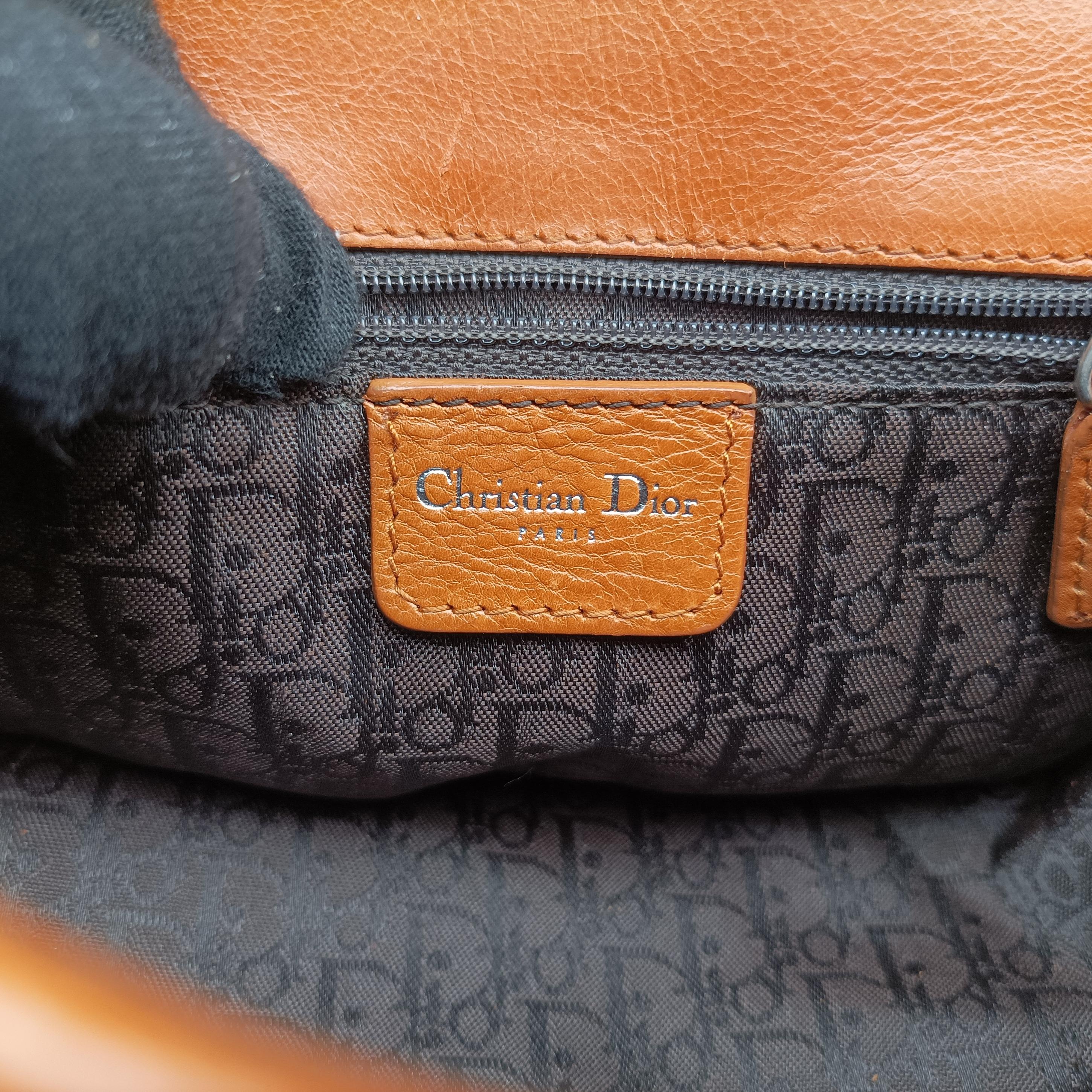 D logo Brown fur×leather 15-MA-0065Dロゴ ブラウン ファー×レザー 15-MA-0065