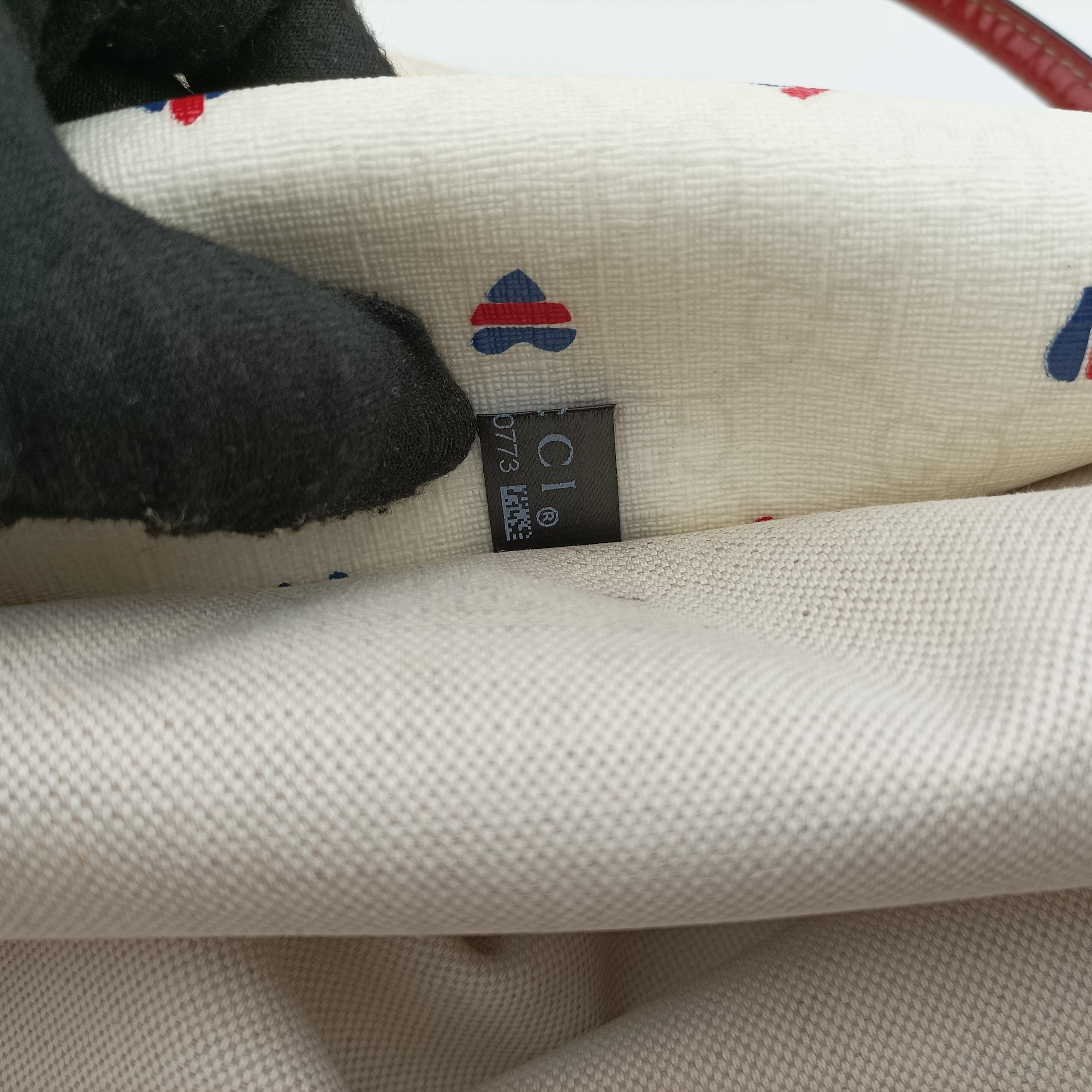 GG Supreme GG Plus heart flower White×red PVC coated canvas 197953 A3540773GGスプリーム GGプラス ハート フラワー ホワイト×レッド PVCコーティングキャンバス 197953 A3540773