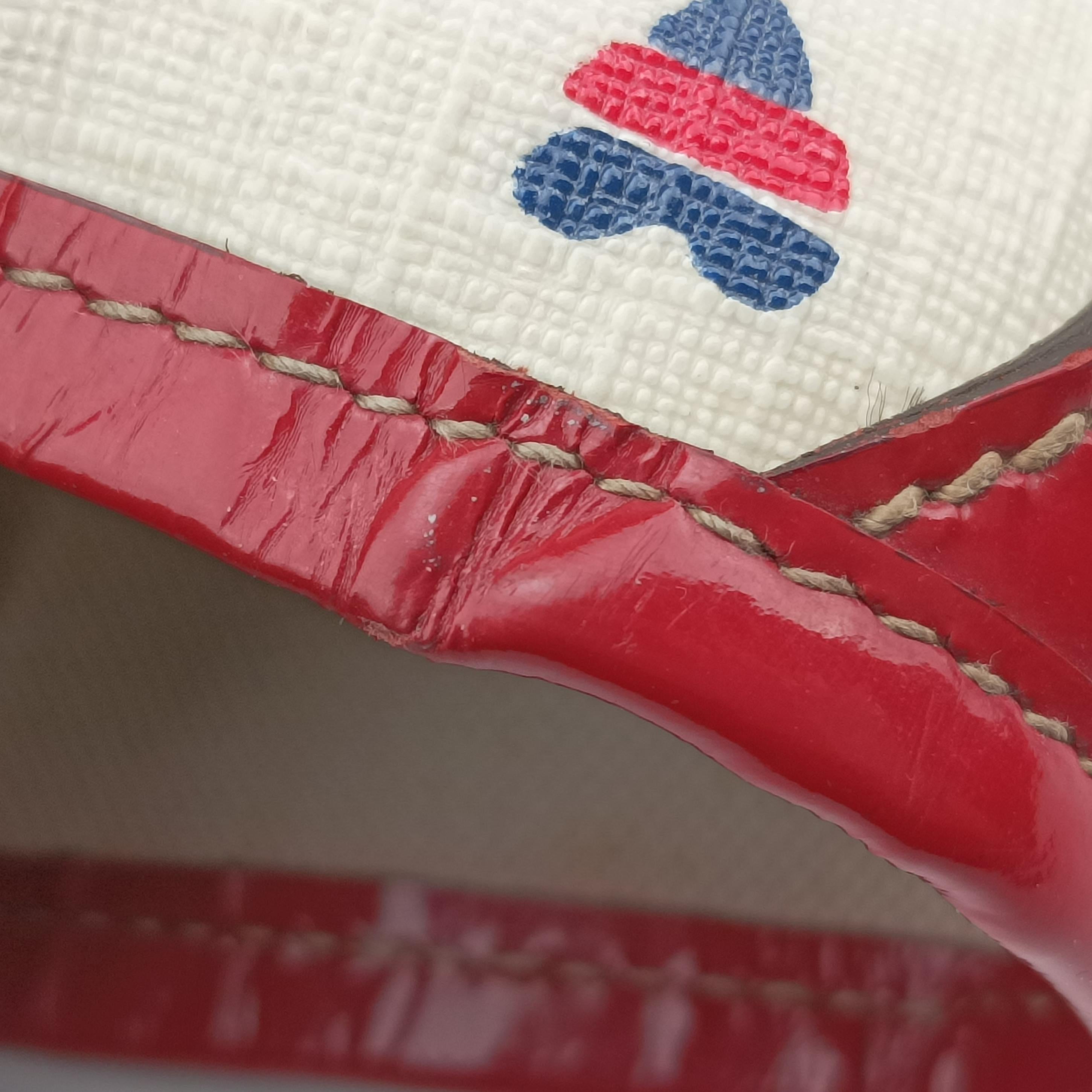 GG Supreme GG Plus heart flower White×red PVC coated canvas 197953 A3540773GGスプリーム GGプラス ハート フラワー ホワイト×レッド PVCコーティングキャンバス 197953 A3540773