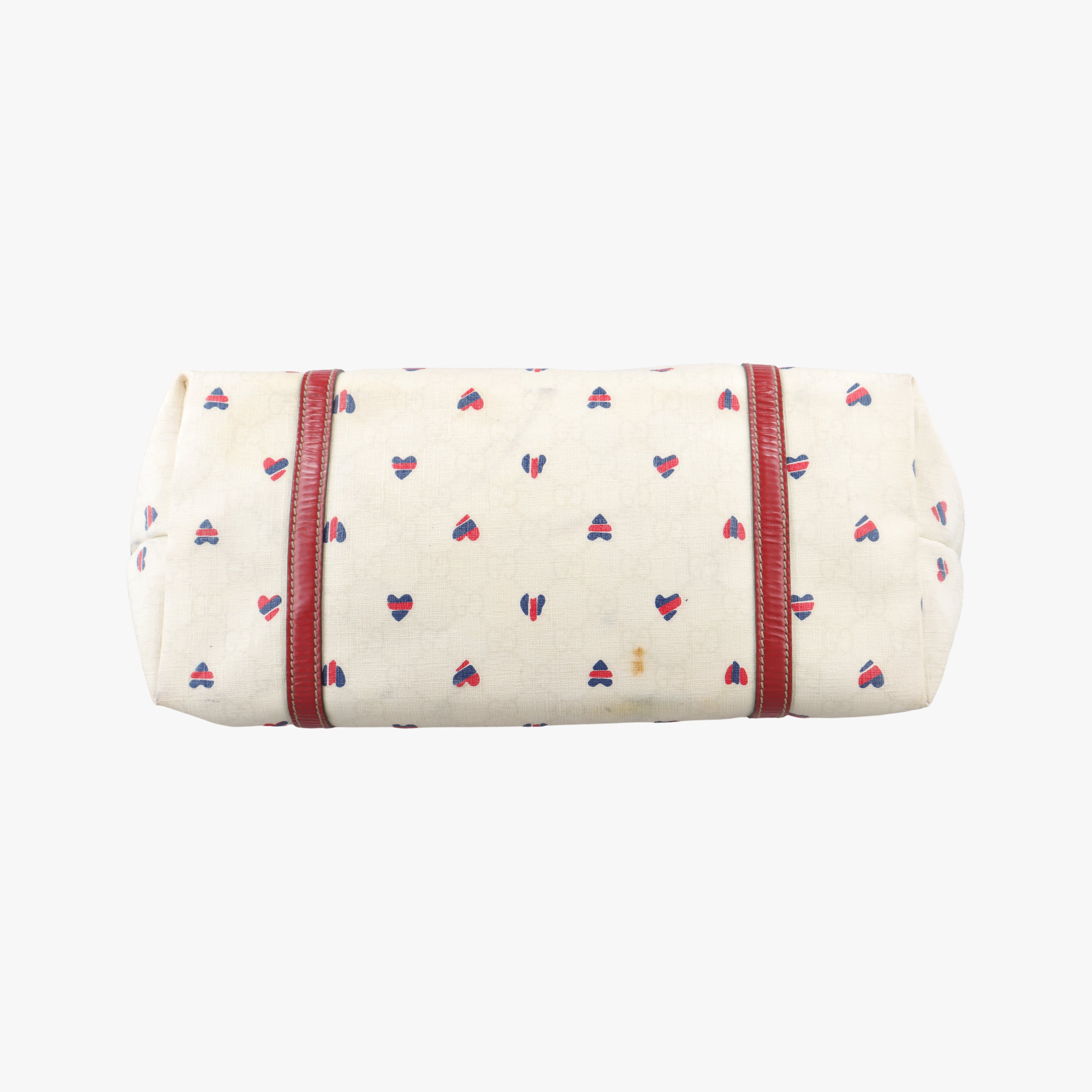 GG Supreme GG Plus heart flower White×red PVC coated canvas 197953 A3540773GGスプリーム GGプラス ハート フラワー ホワイト×レッド PVCコーティングキャンバス 197953 A3540773