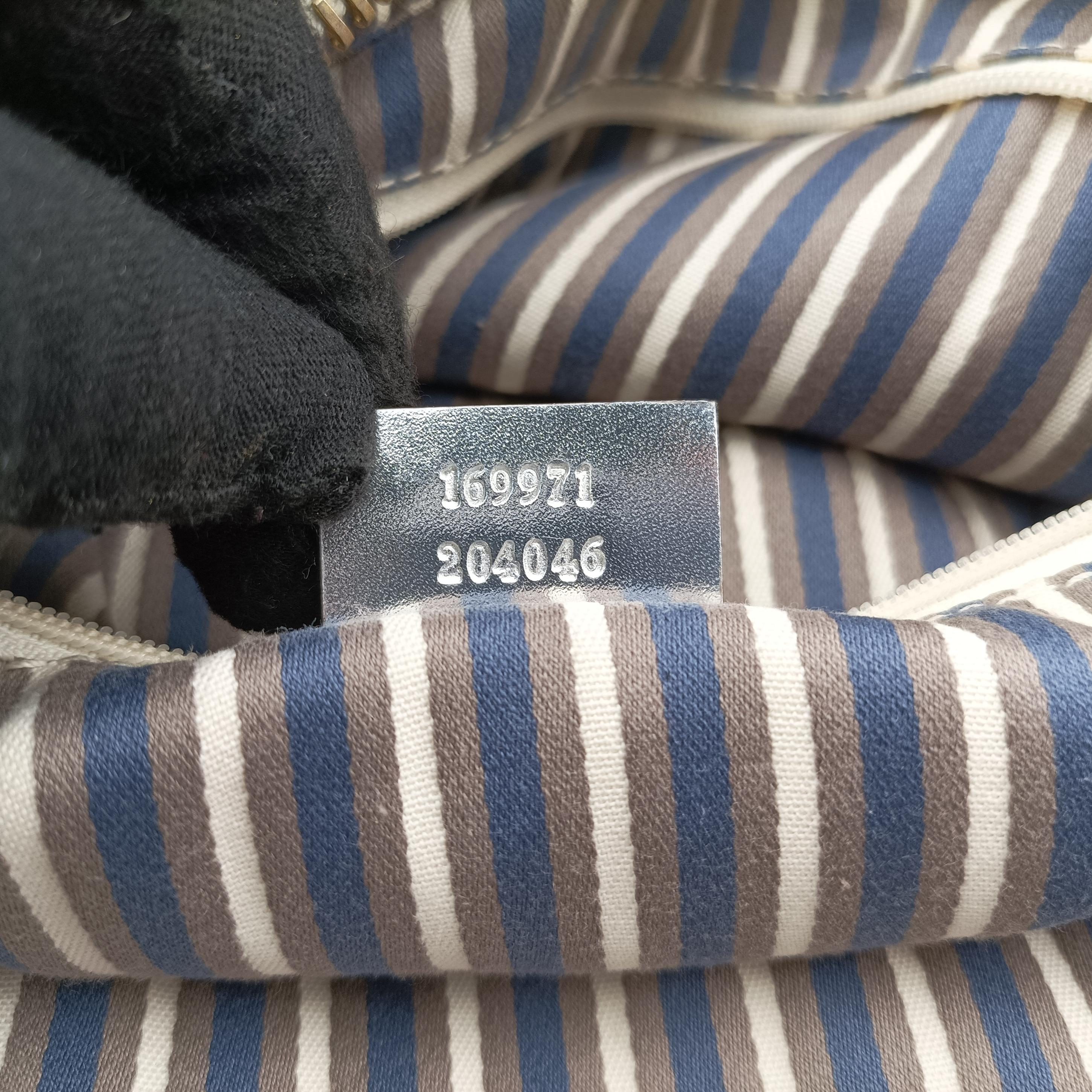 GG New Brit Silver canvas×leather 169971 I1492302GG ニューブリット シルバー キャンバス×レザー 169971 I1492302