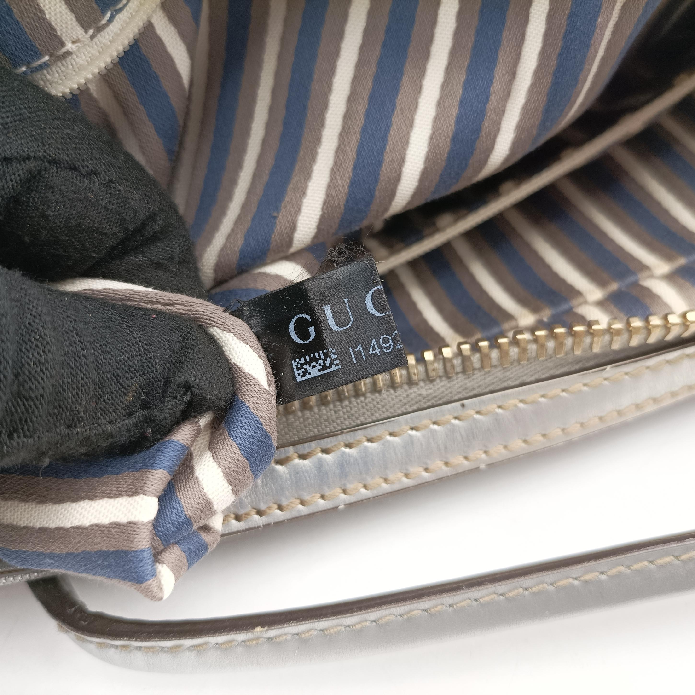 GG New Brit Silver canvas×leather 169971 I1492302GG ニューブリット シルバー キャンバス×レザー 169971 I1492302