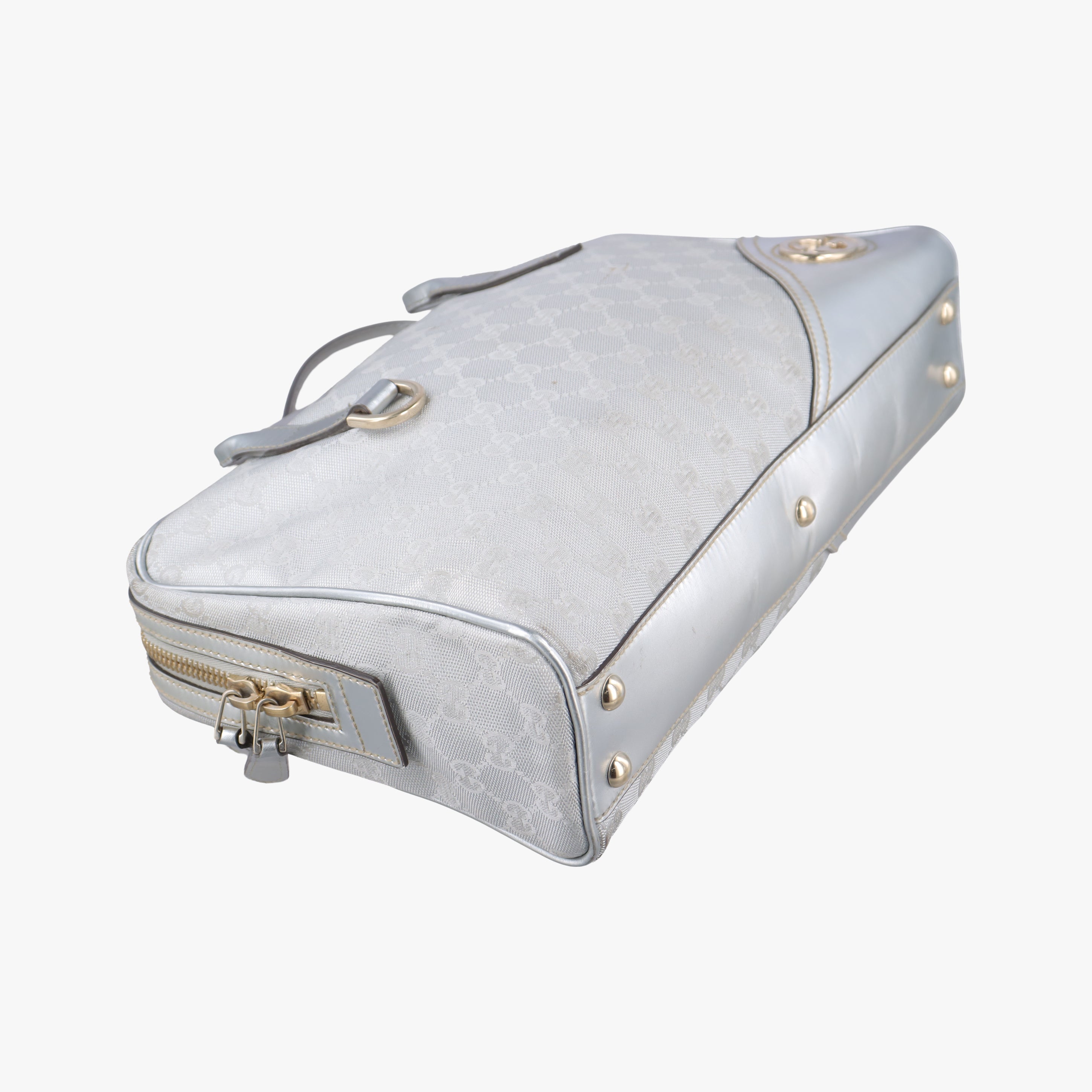 GG New Brit Silver canvas×leather 169971 I1492302GG ニューブリット シルバー キャンバス×レザー 169971 I1492302