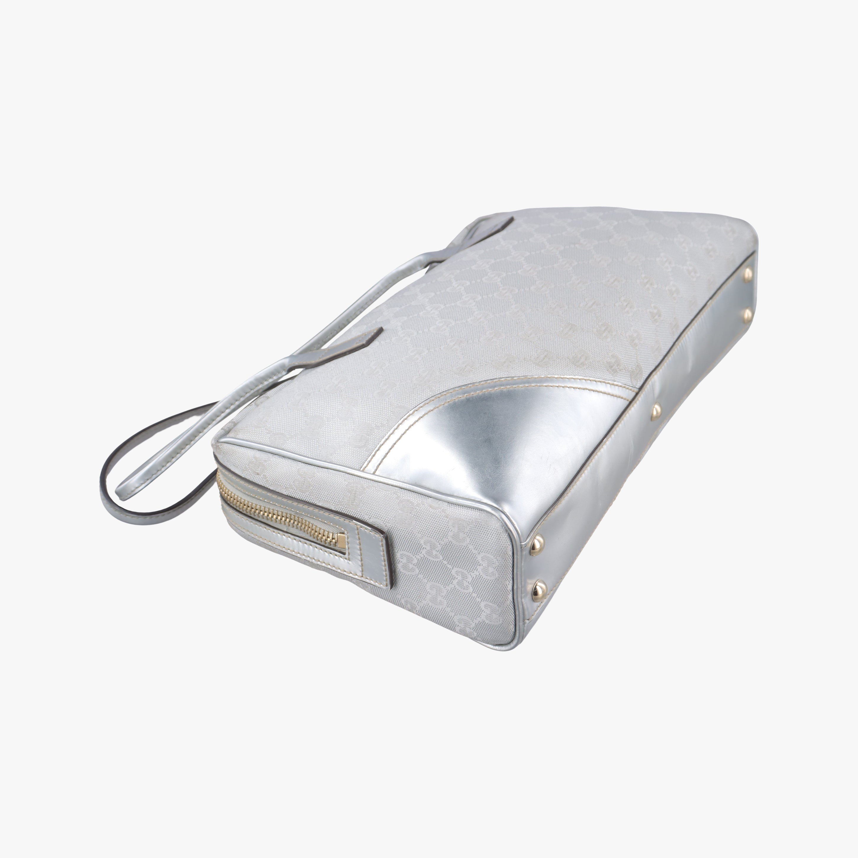 GG New Brit Silver canvas×leather 169971 I1492302GG ニューブリット シルバー キャンバス×レザー 169971 I1492302