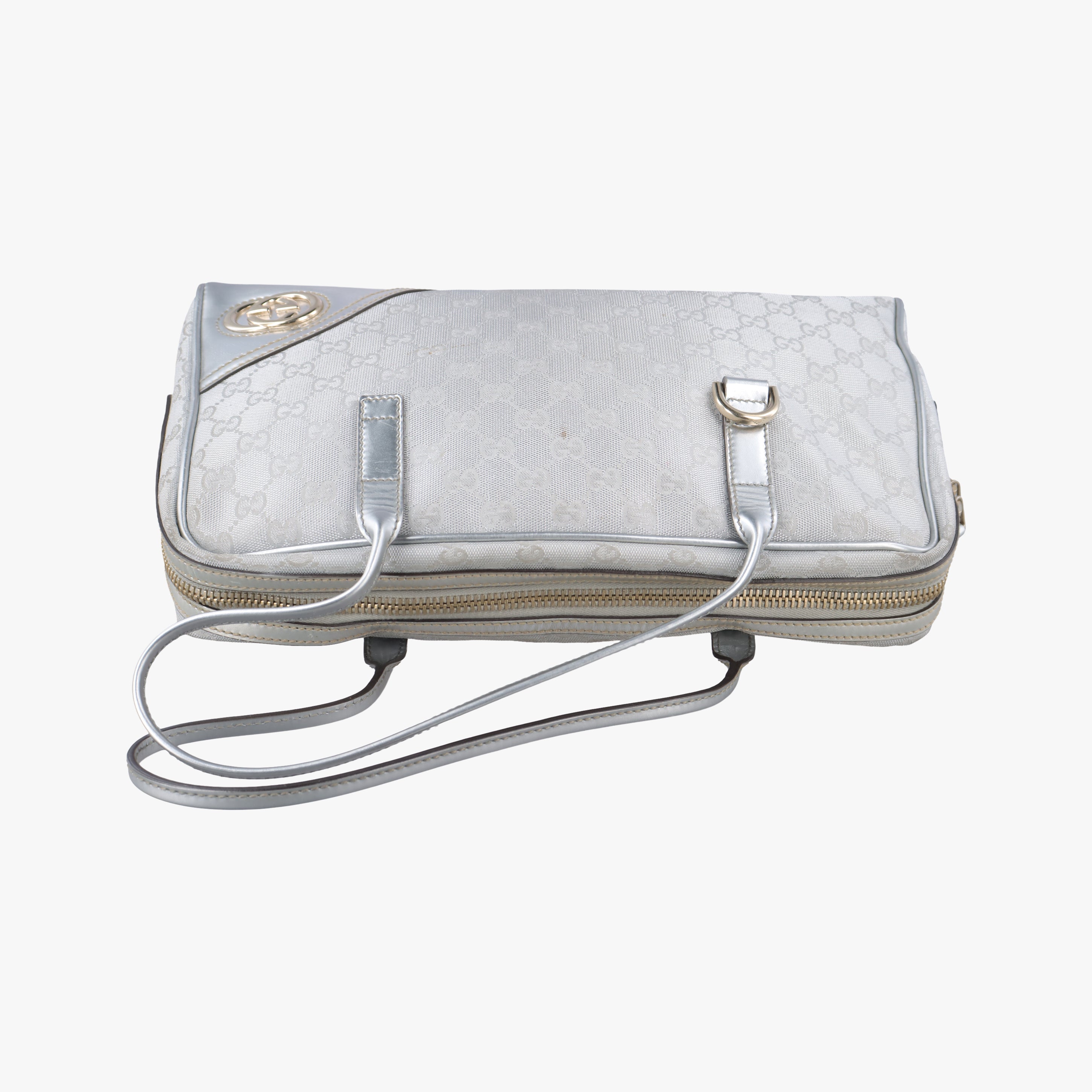 GG New Brit Silver canvas×leather 169971 I1492302GG ニューブリット シルバー キャンバス×レザー 169971 I1492302