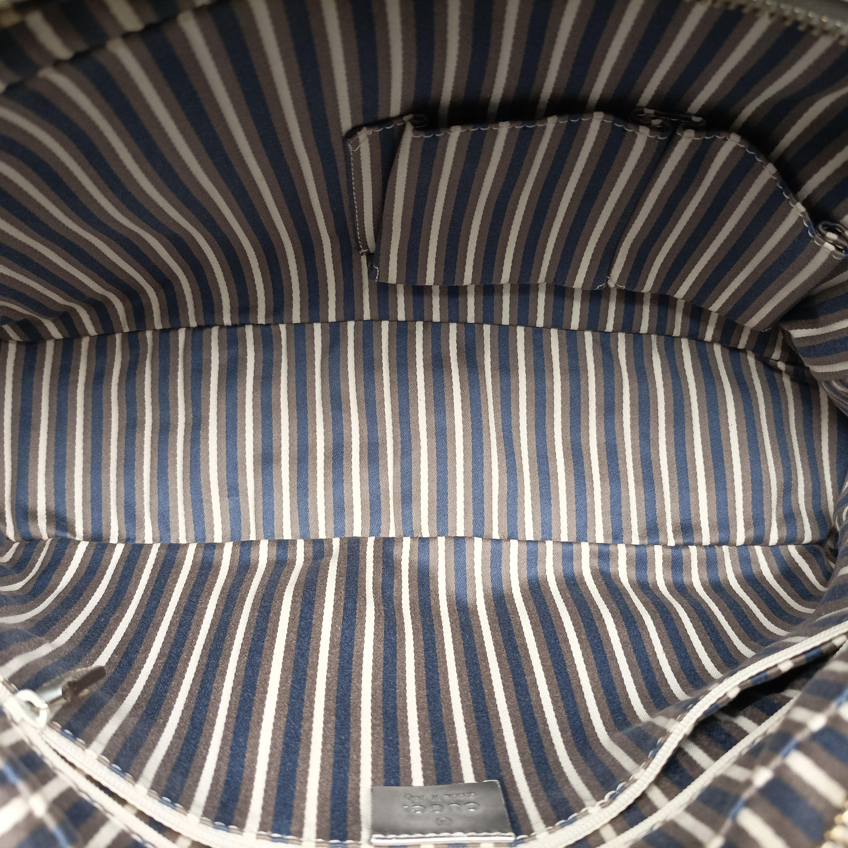 GG New Brit Silver canvas×leather 169971 I1492302GG ニューブリット シルバー キャンバス×レザー 169971 I1492302