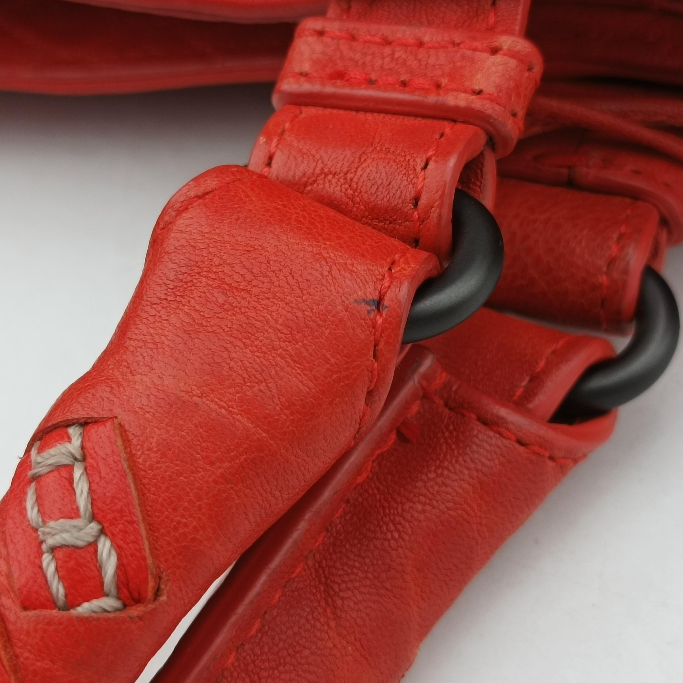 Roma Stitch Intrecciato Orange Leather B00114364Cローマ イントレチャート オレンジ レザー B00114364C