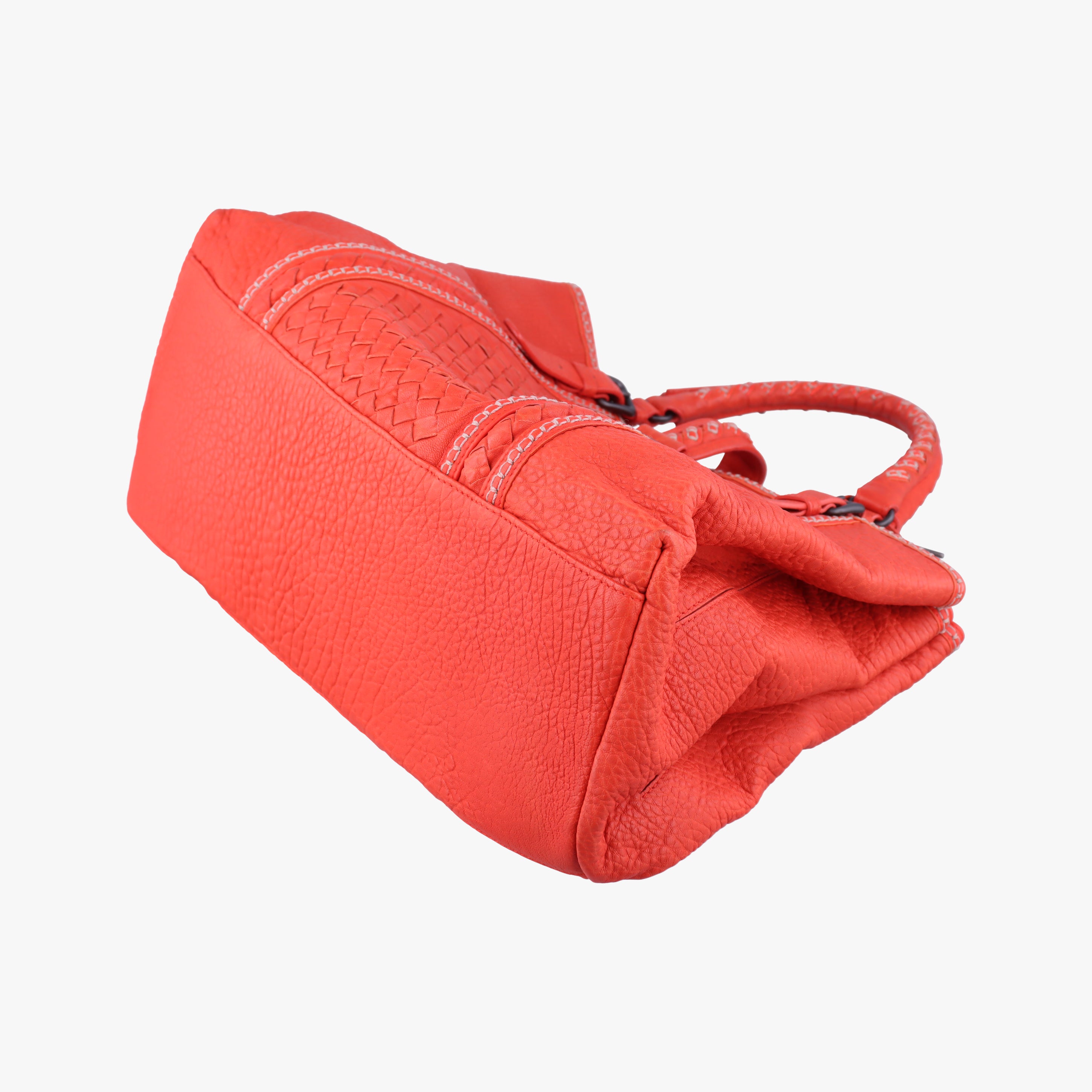 Roma Stitch Intrecciato Orange Leather B00114364Cローマ イントレチャート オレンジ レザー B00114364C